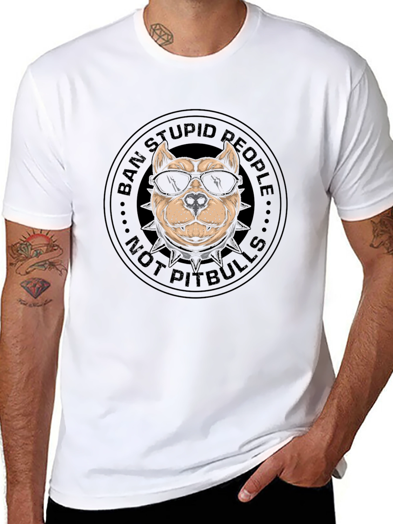 Ban Stupid People Not Pitbulls T-Shirt