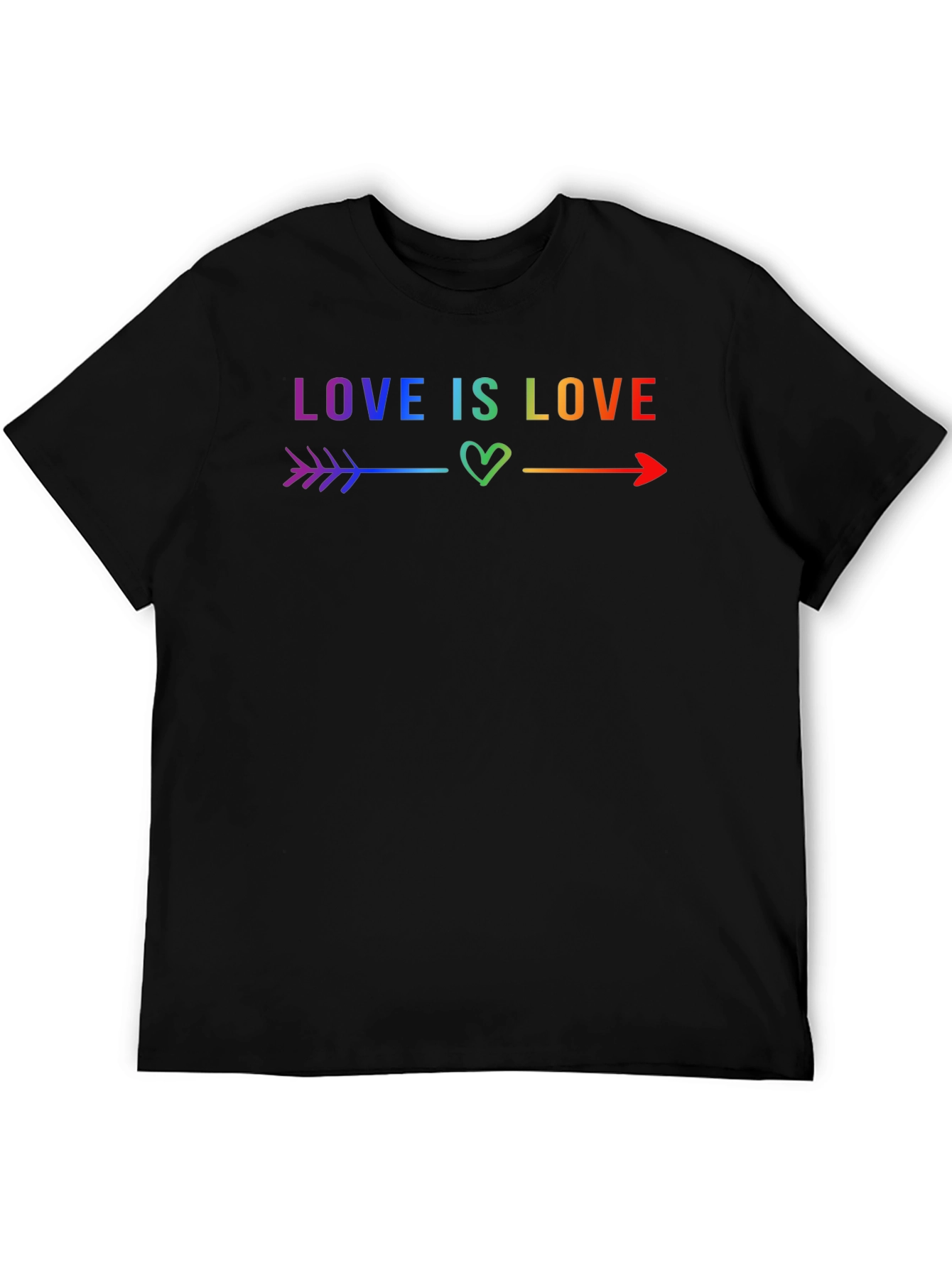 Love Is Love LGBTQ+ Rainbow Arrow T-Shirt