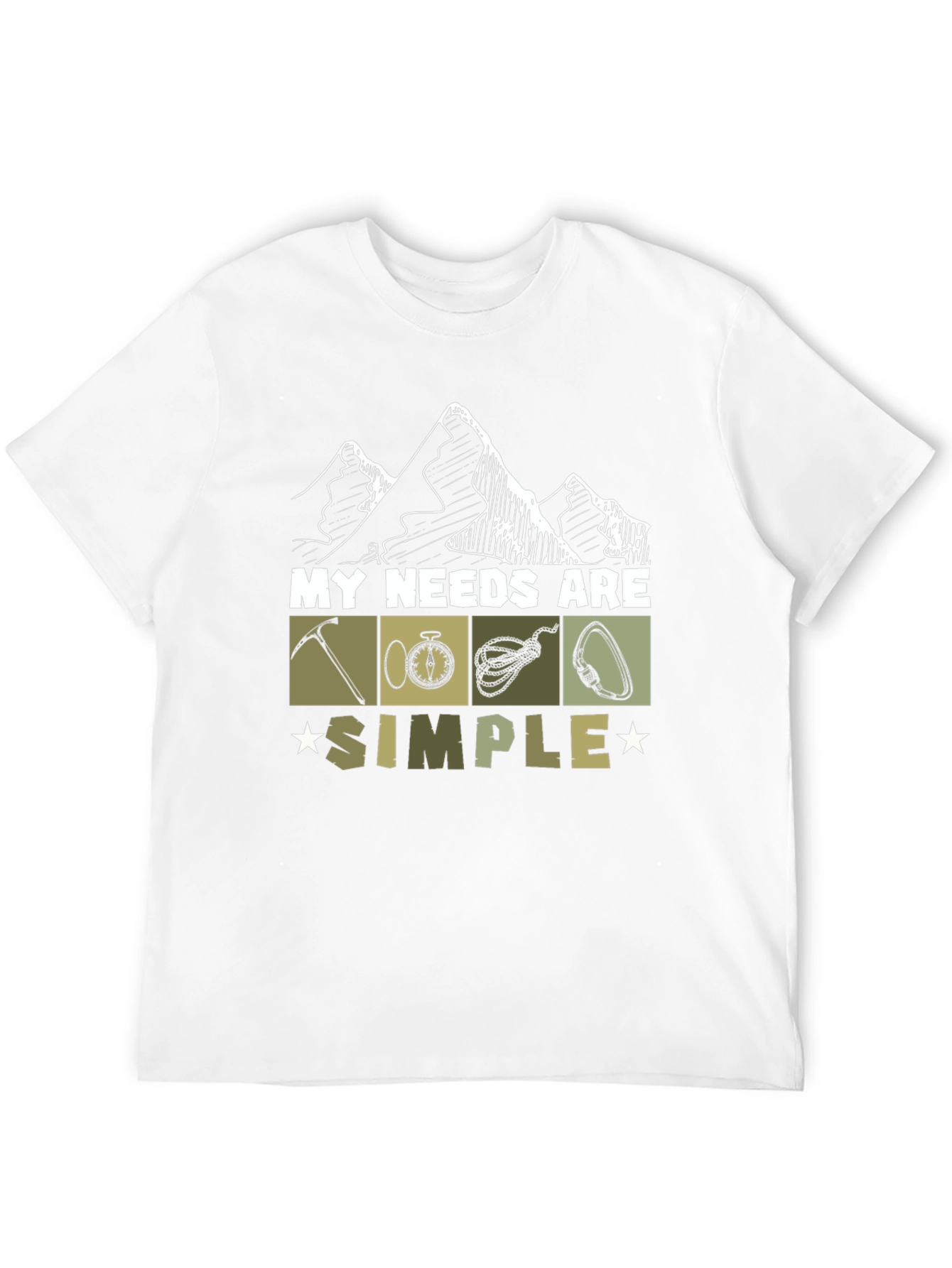 My Needs Are Simple Climbing T-Shirt