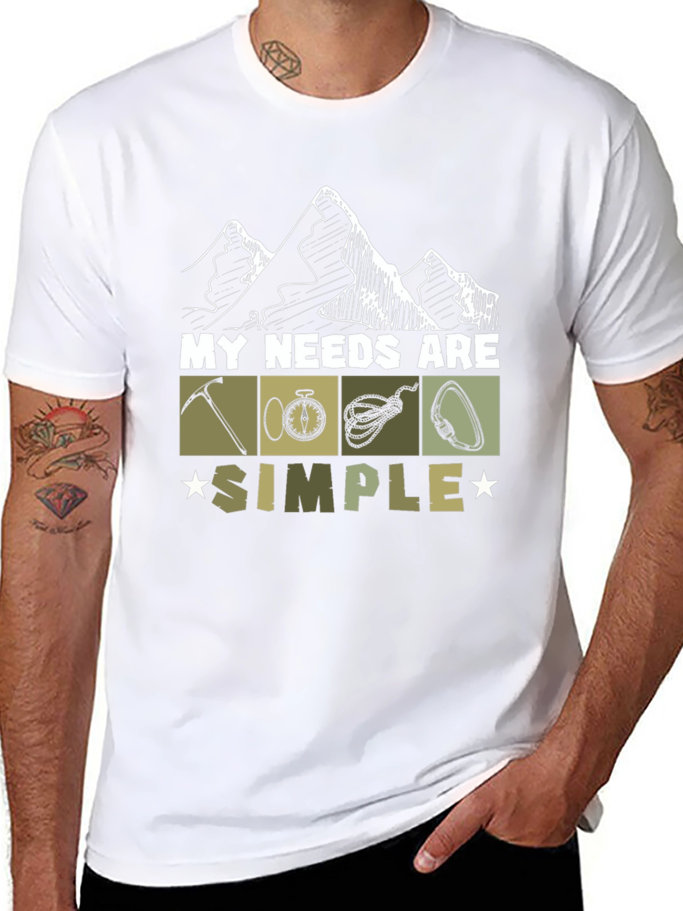 My Needs Are Simple Climbing T-Shirt