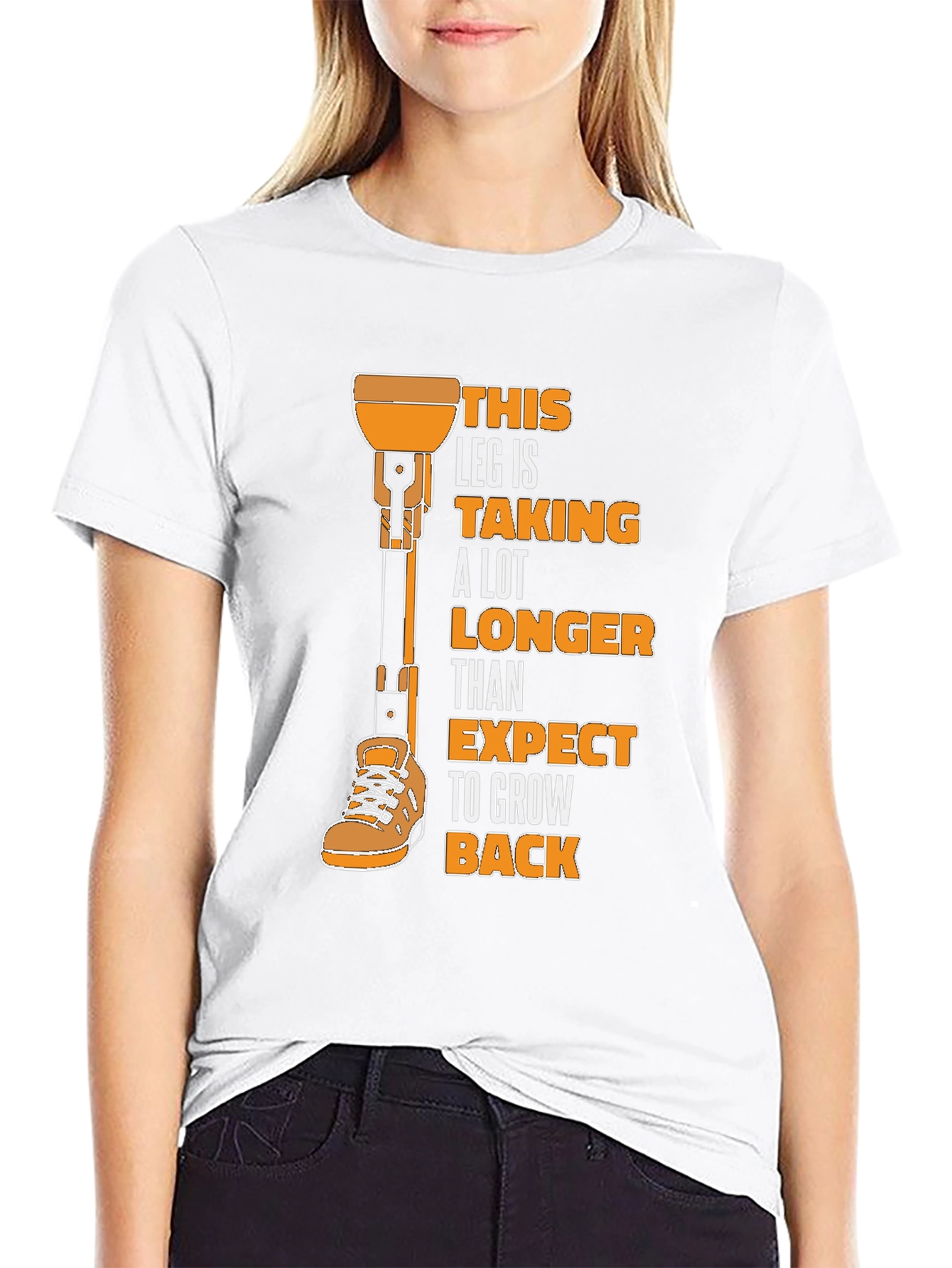 Funny Prosthetic Leg Humor T-Shirt