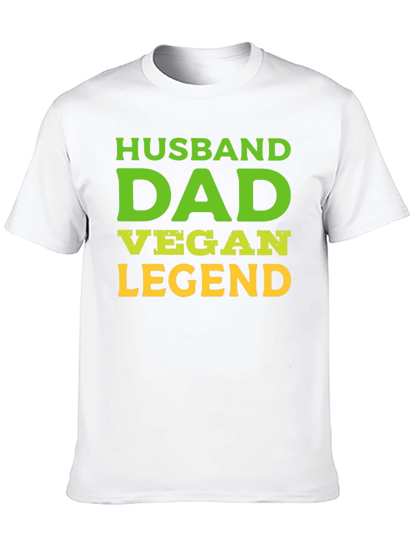 Husband Dad Vegan Legend Black Graphic Tee