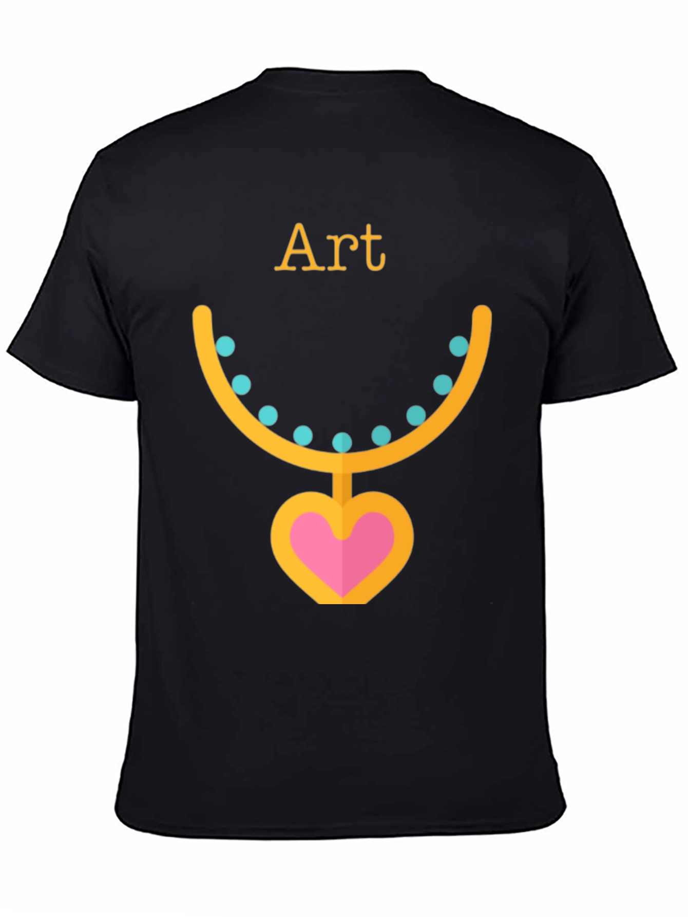 Art Necklace T-Shirt - Black Graphic Tee