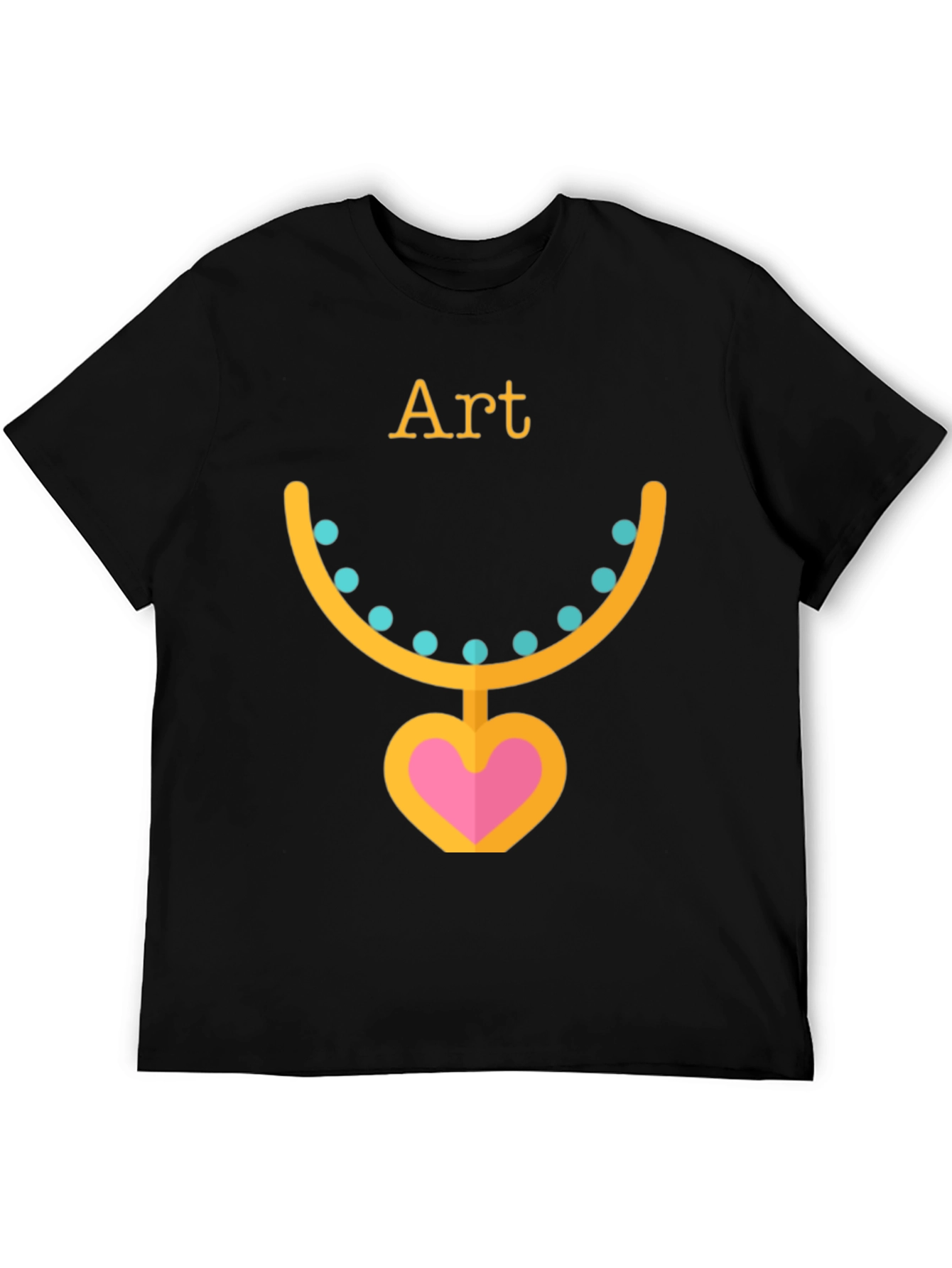 Art Necklace T-Shirt - Black Graphic Tee