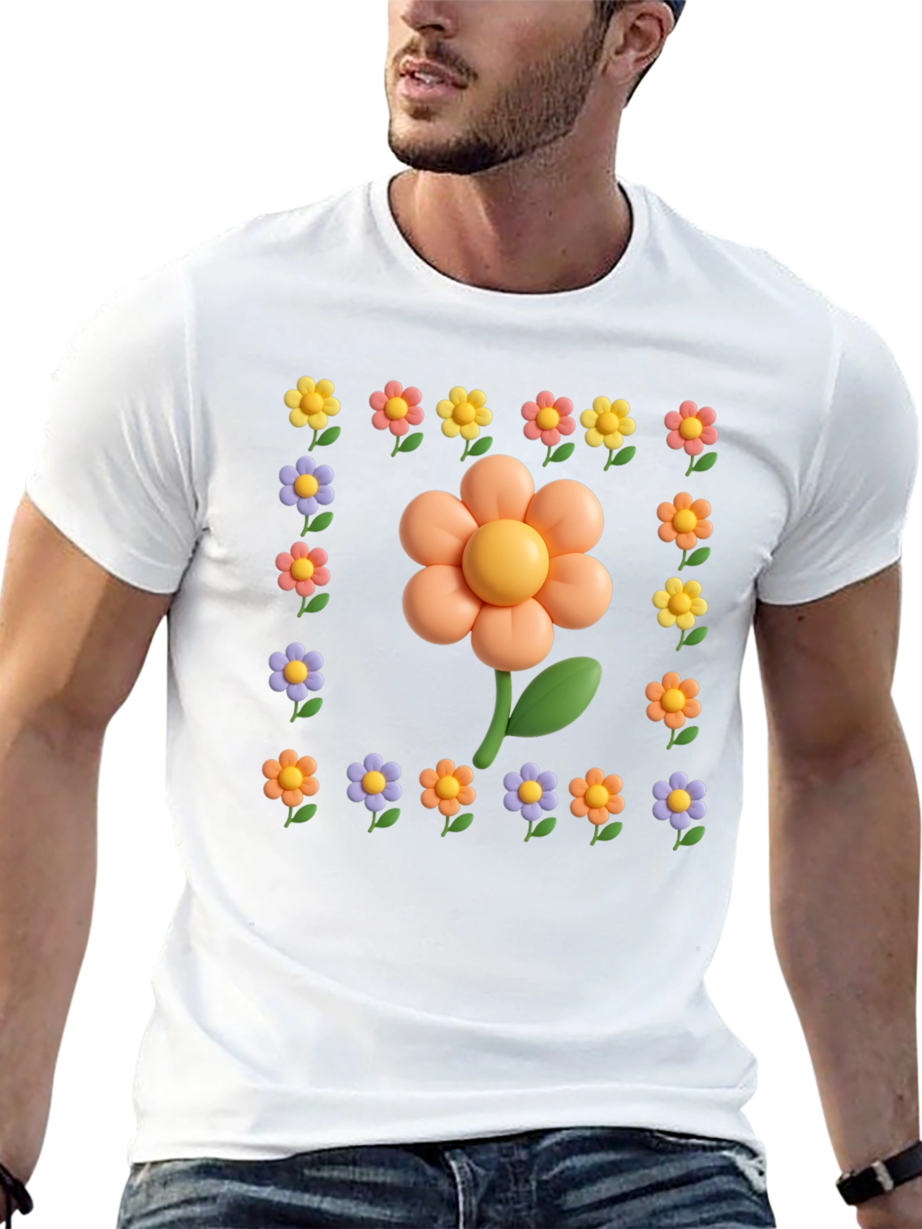 Funky Flower T-Shirt - Cute Floral Design