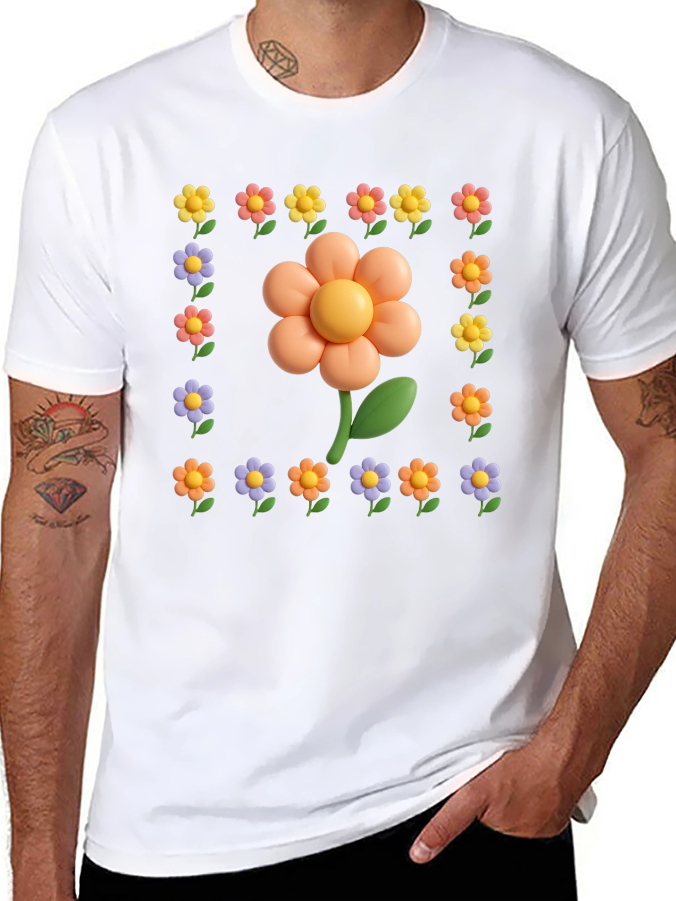 Funky Flower T-Shirt - Cute Floral Design