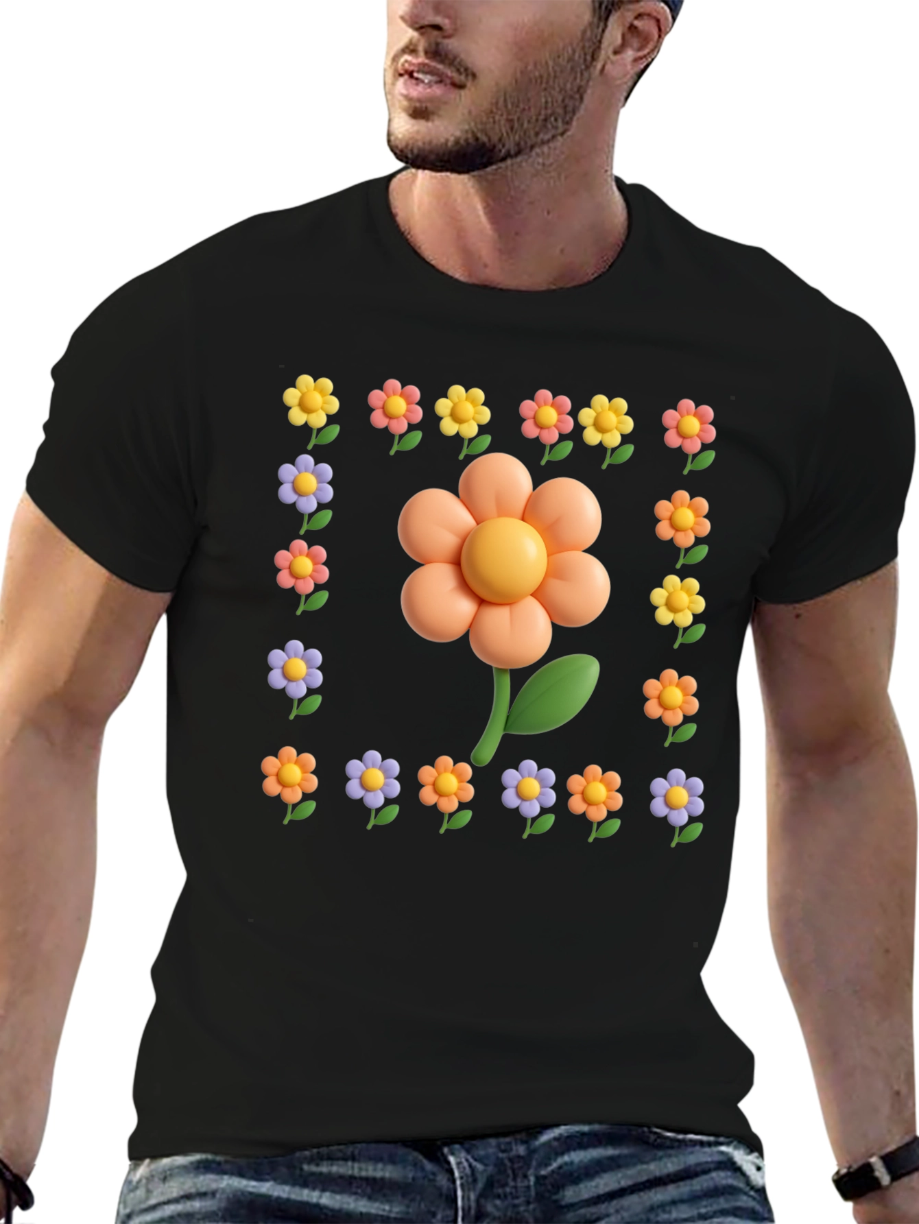 Funky Flower T-Shirt - Cute Floral Design