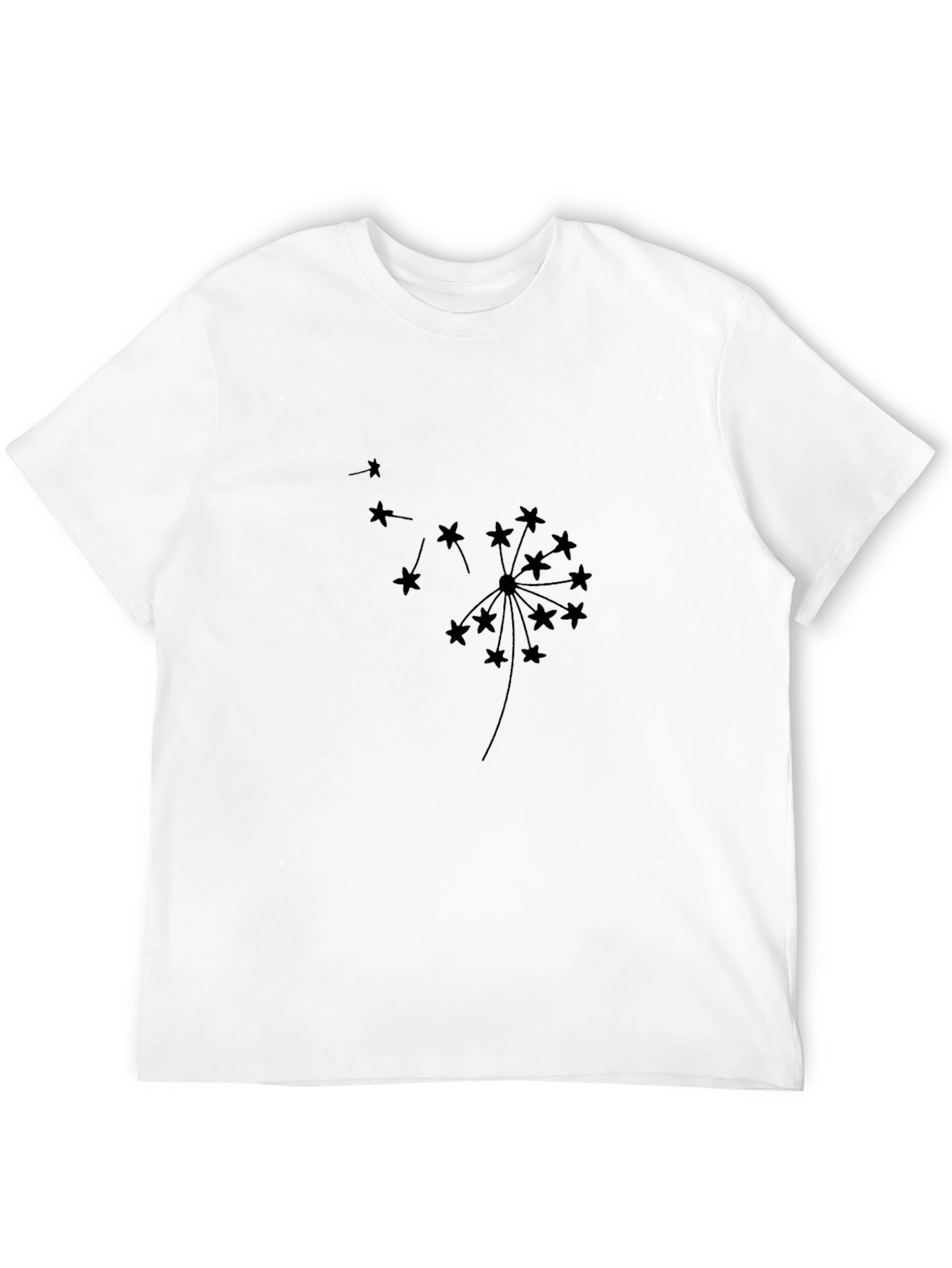 Black Dandelion Star T-Shirt