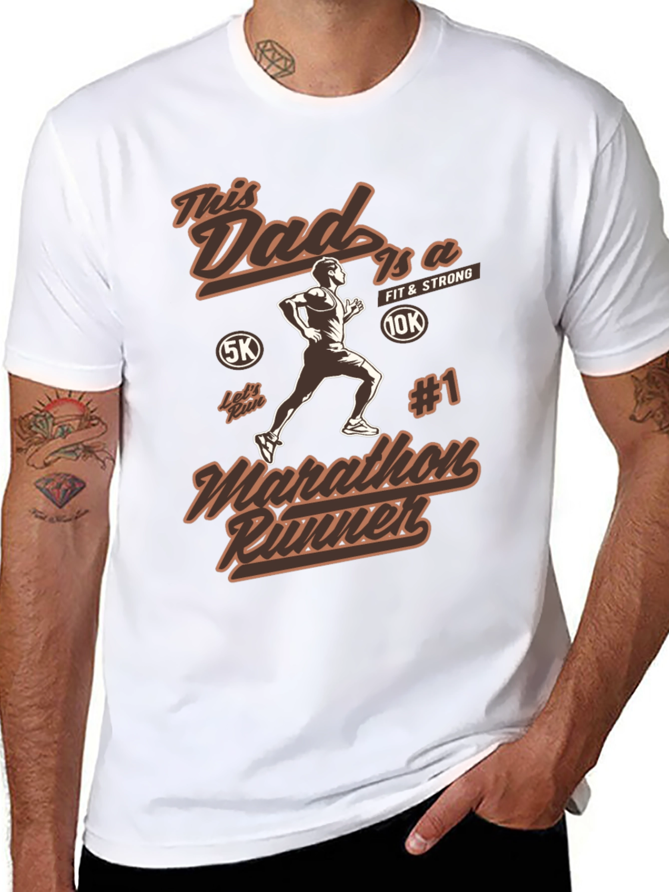 This Dad Is A Marathon Runner T-Shirt