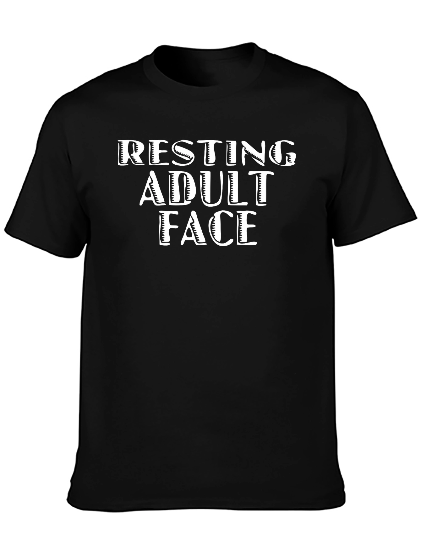 Resting Adult Face Graphic Tee