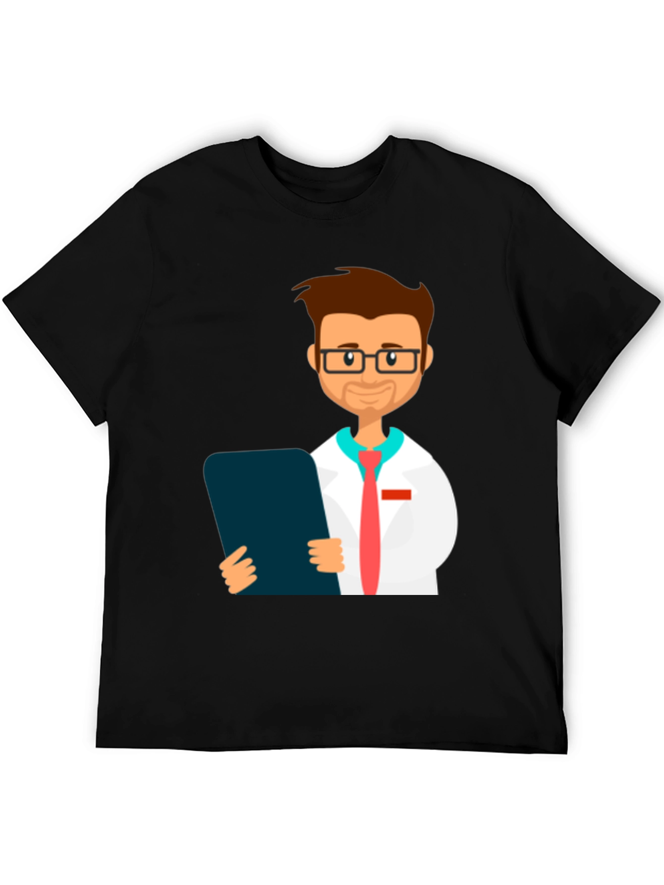 Cartoon Doctor Graphic T-Shirt - Novelty Tee
