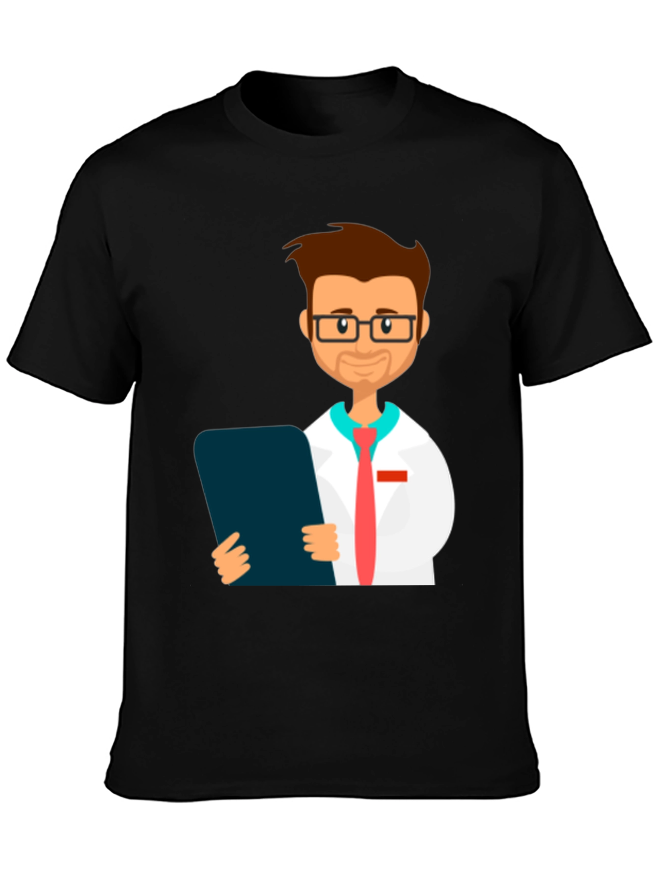 Cartoon Doctor Graphic T-Shirt - Novelty Tee