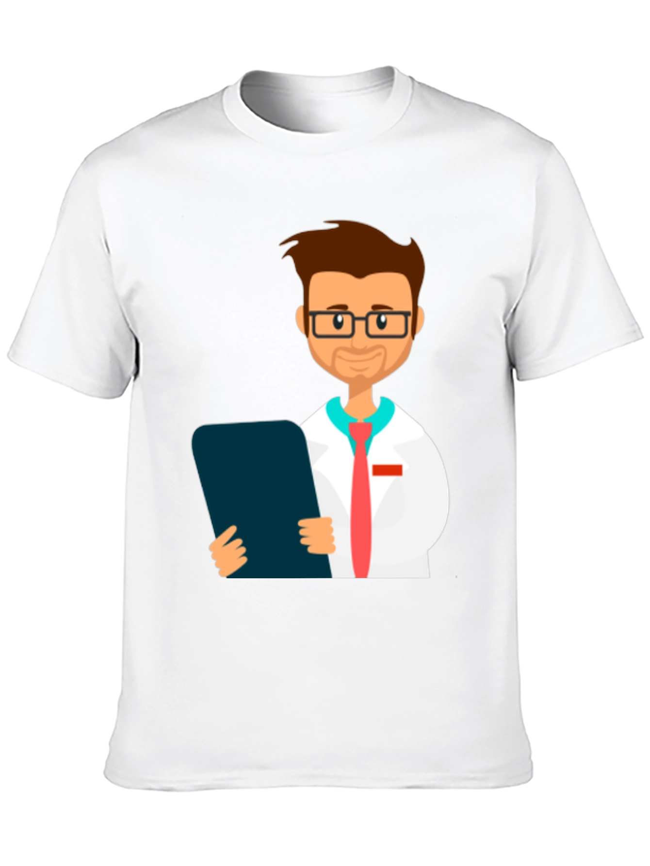 Cartoon Doctor Graphic T-Shirt - Novelty Tee