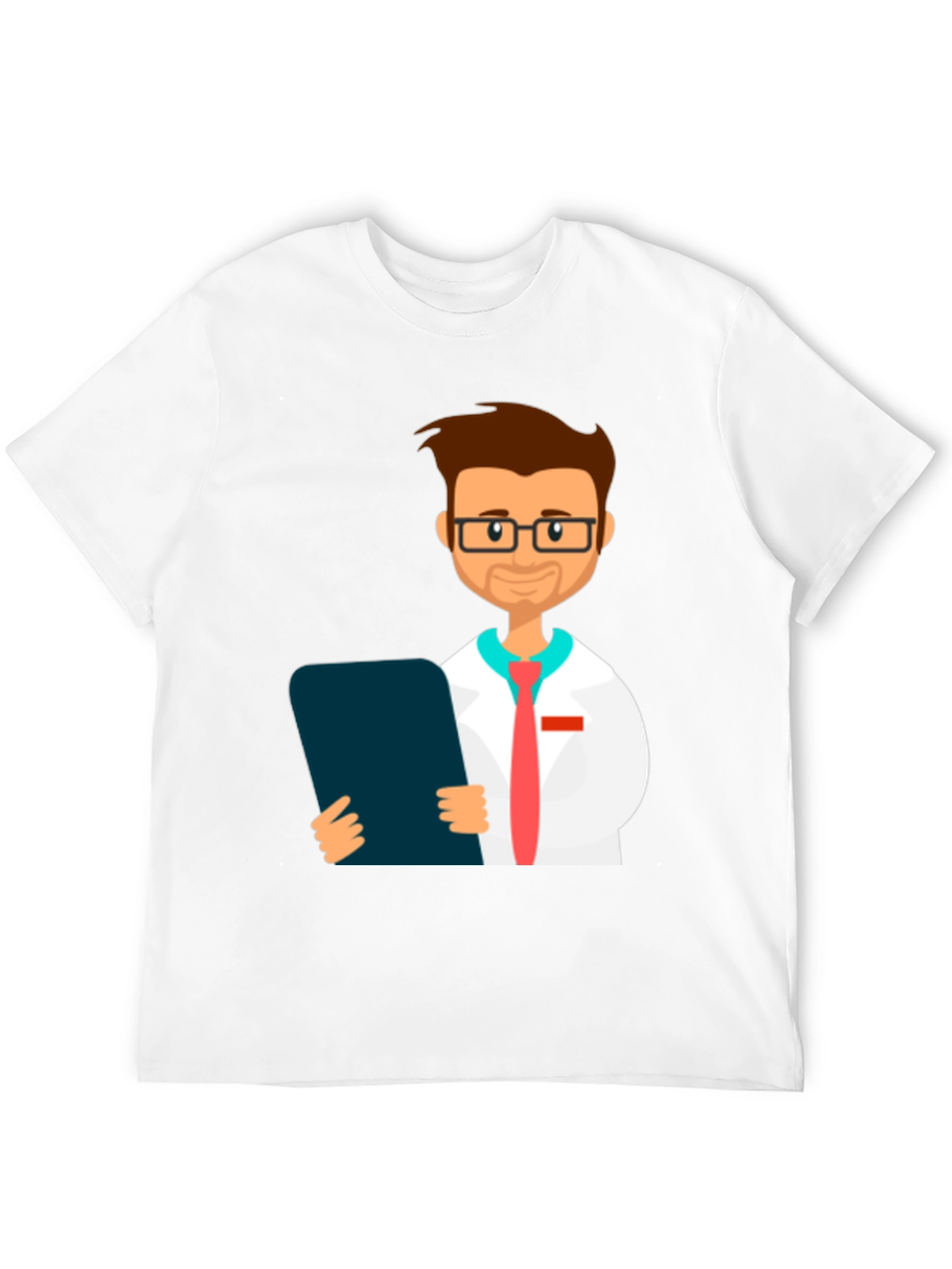 Cartoon Doctor Graphic T-Shirt - Novelty Tee