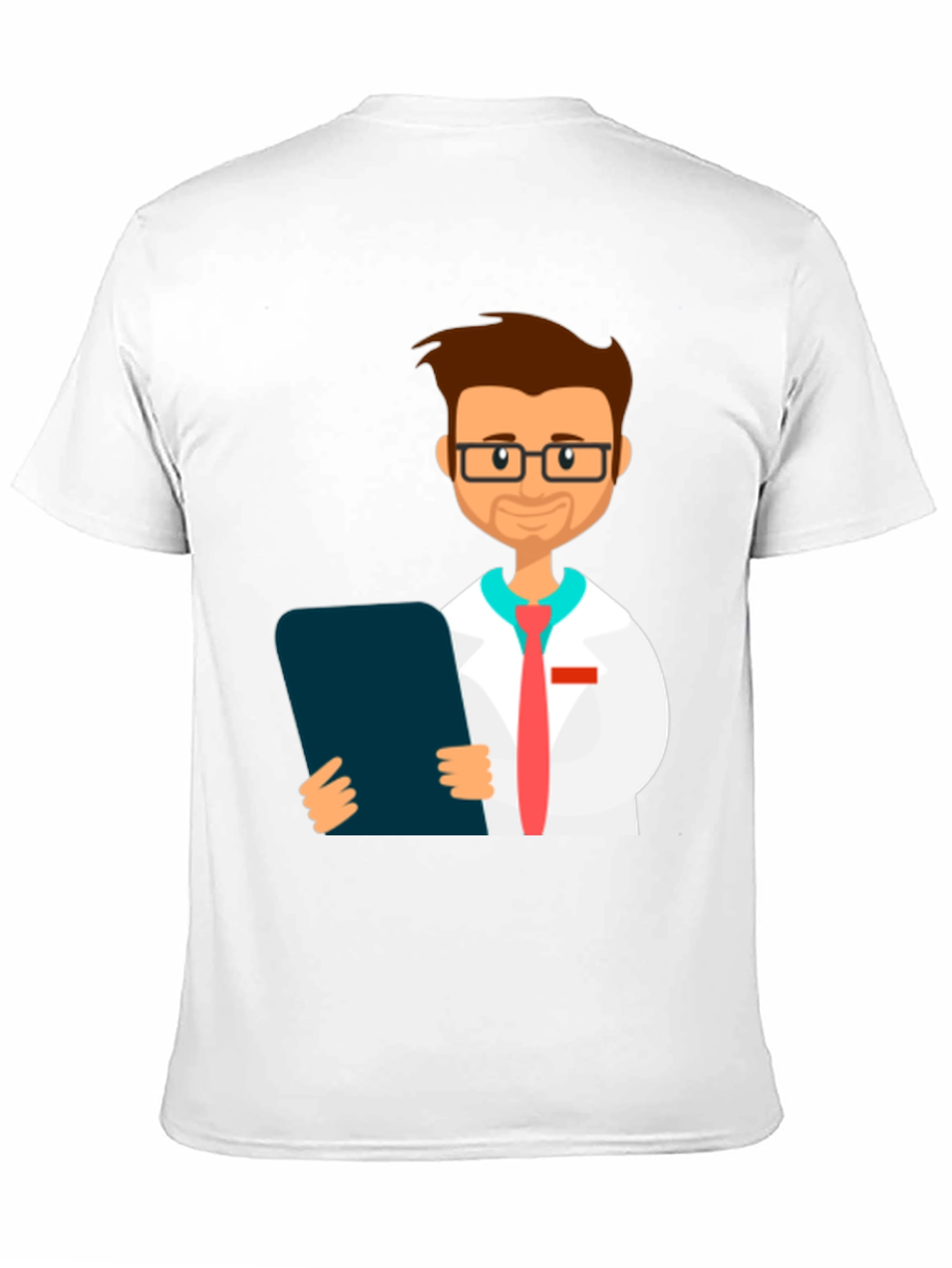 Cartoon Doctor Graphic T-Shirt - Novelty Tee