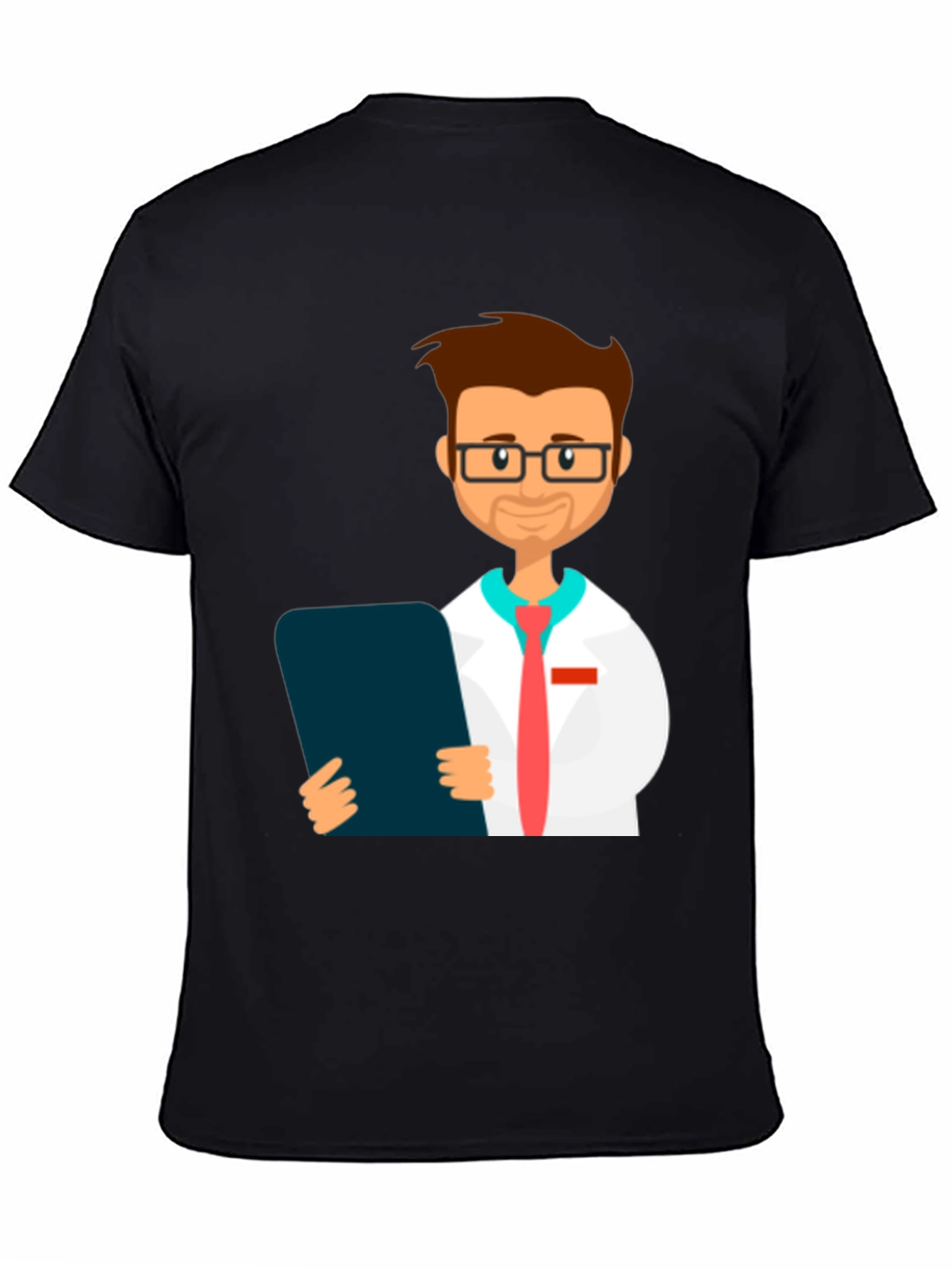 Cartoon Doctor Graphic T-Shirt - Novelty Tee