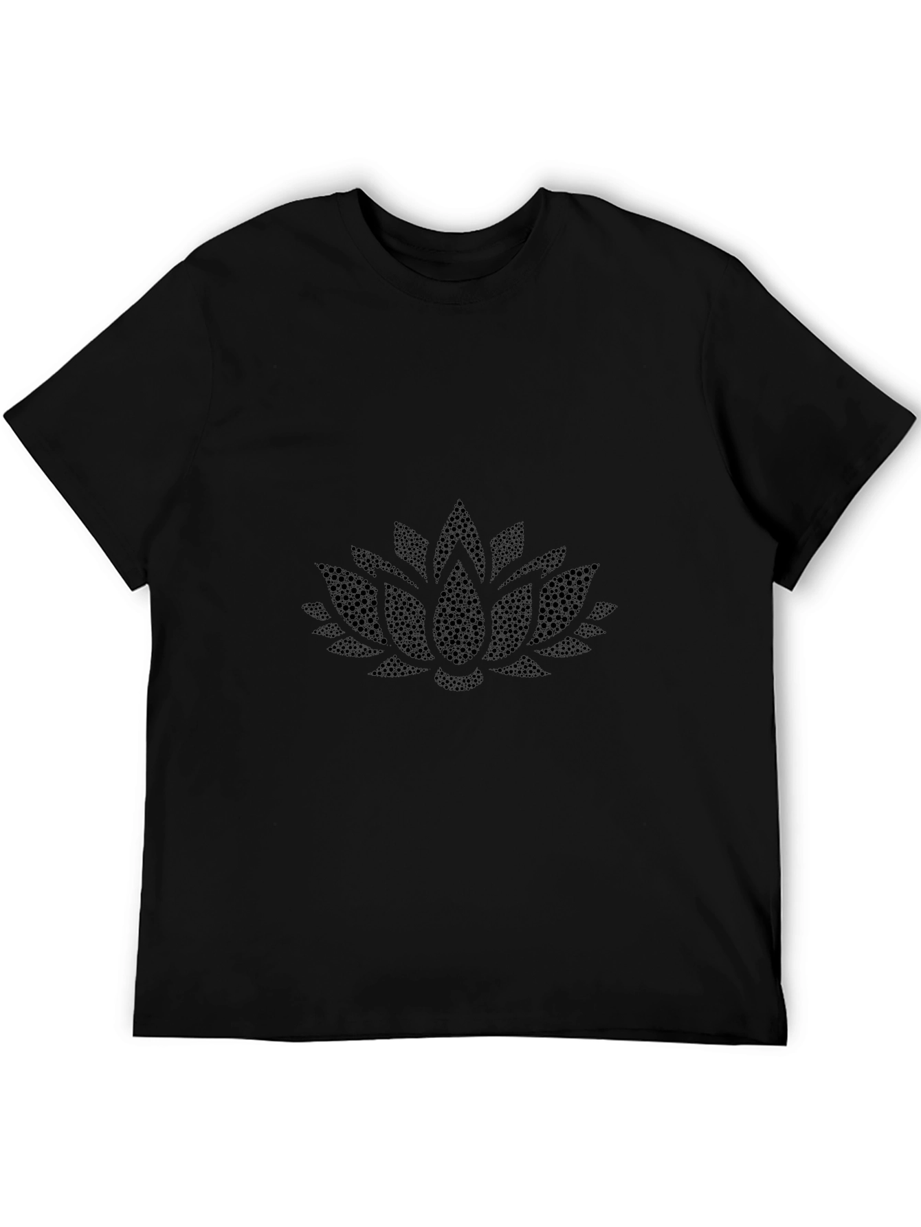 Lotus Flower Black T-Shirt