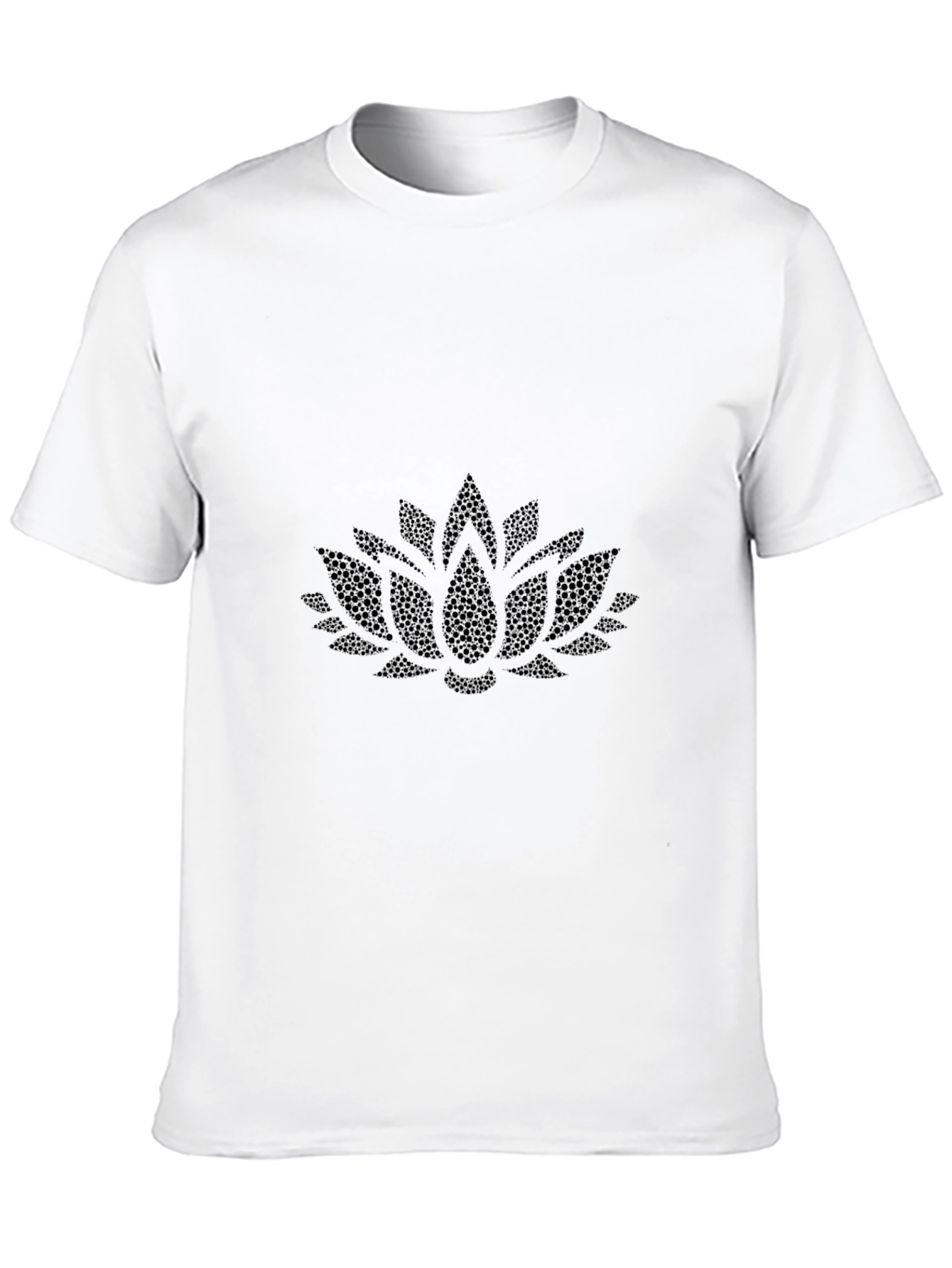Lotus Flower Black T-Shirt