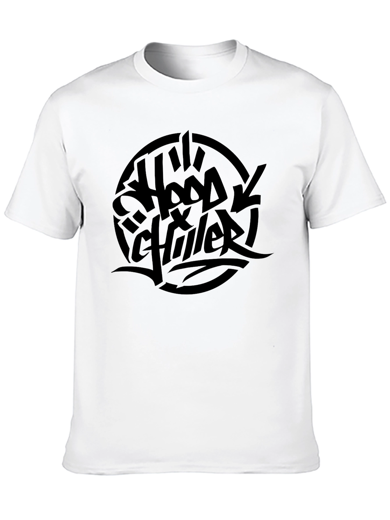 Hood Chiller Black Graphic Tee