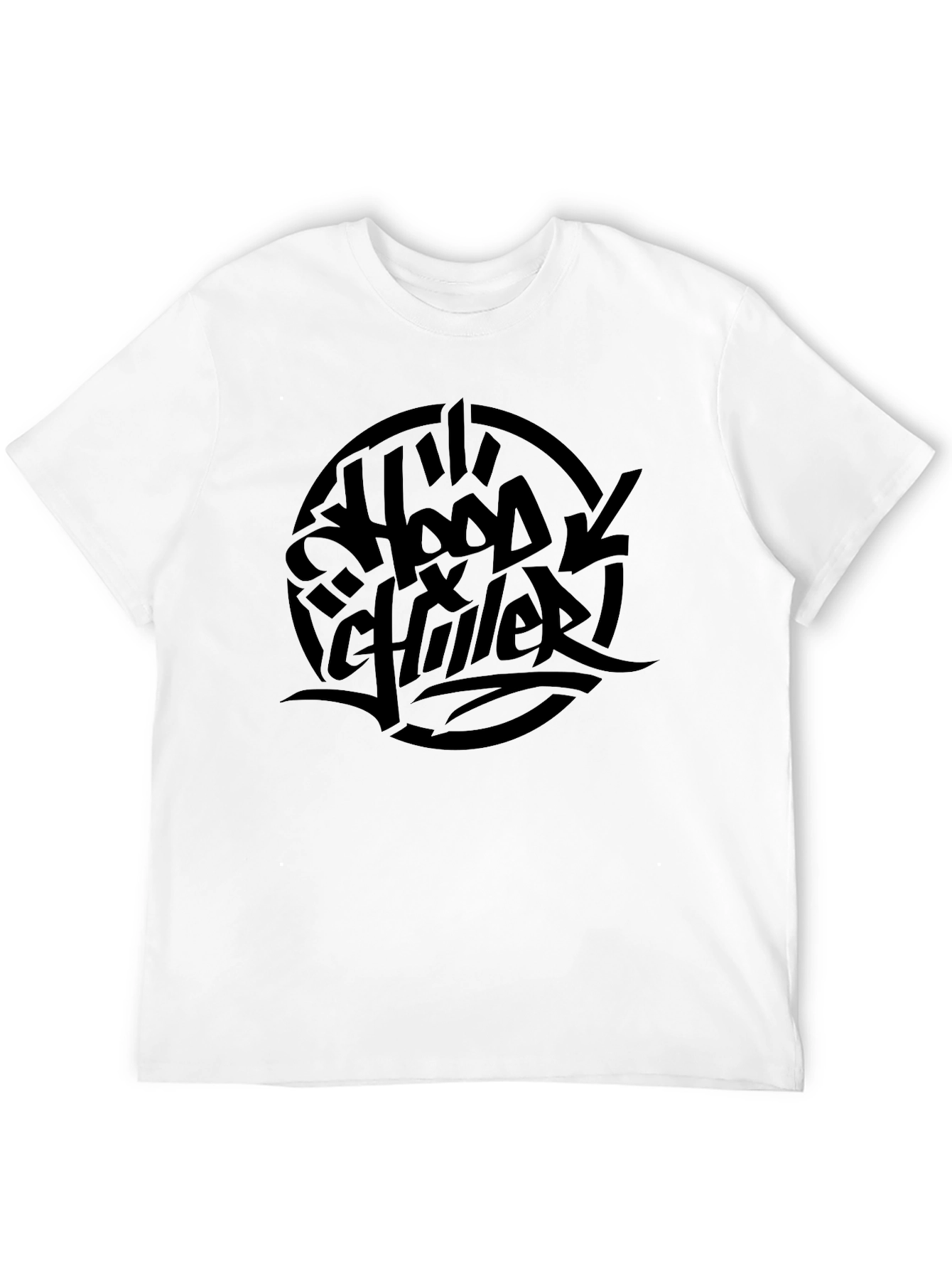 Hood Chiller Black Graphic Tee