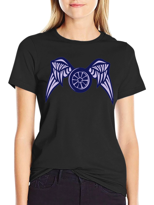 Winged Wheel Black T-Shirt - Unique Design