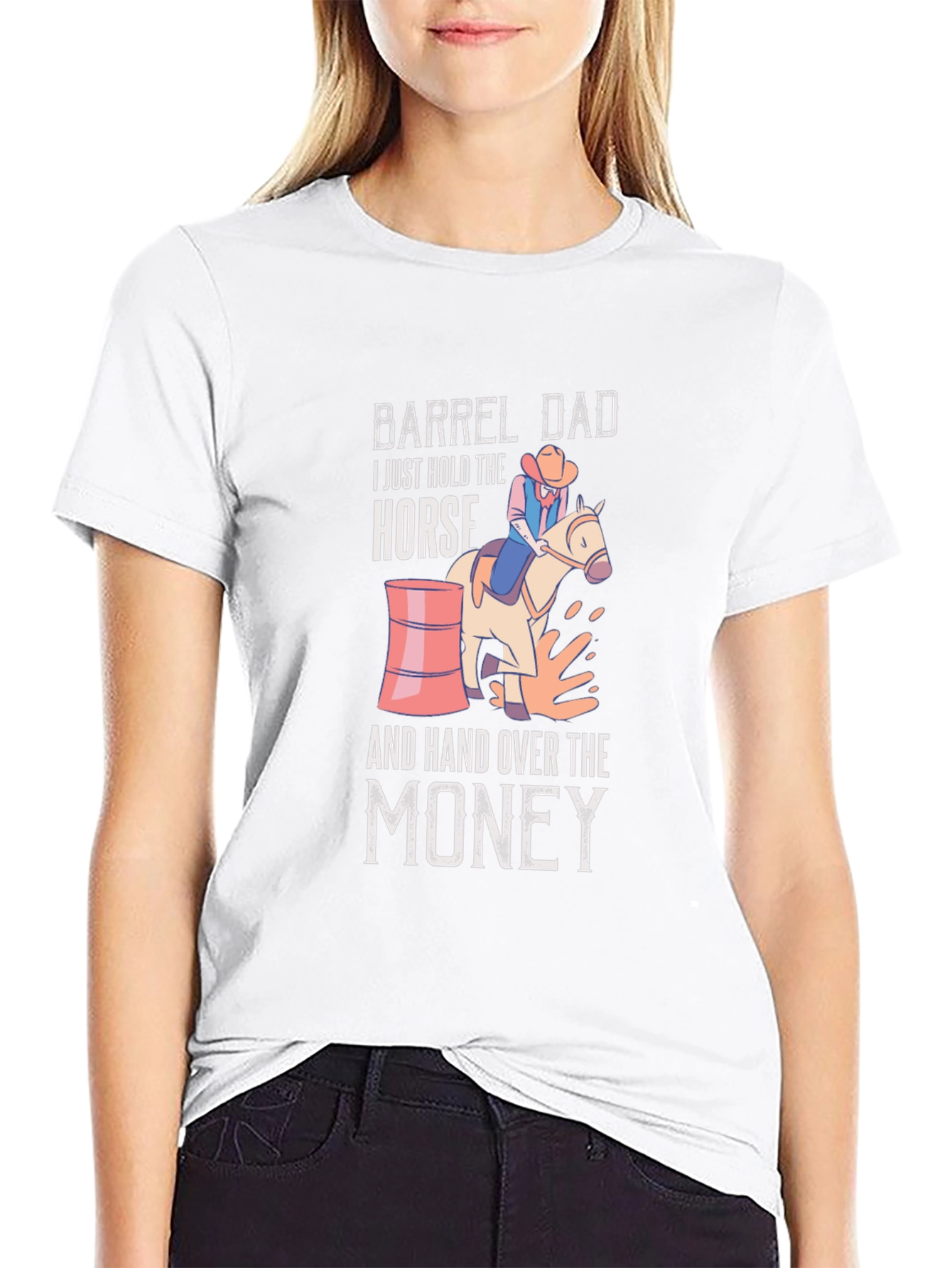 Barrel Dad Horse T-Shirt