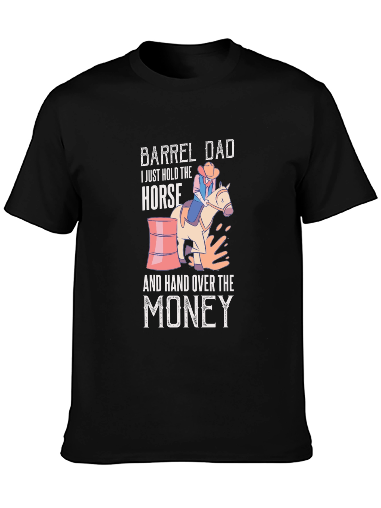 Barrel Dad Horse T-Shirt