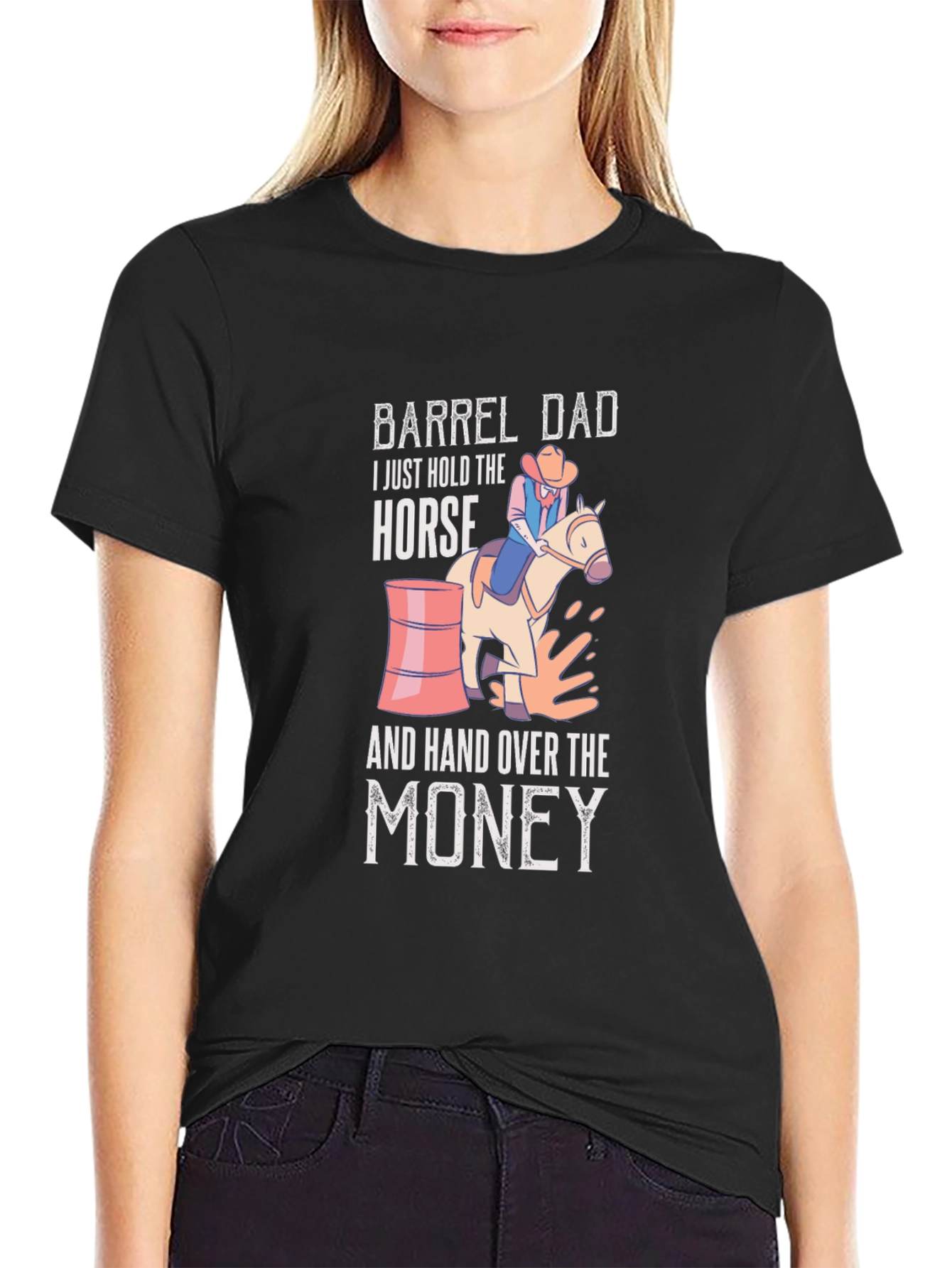 Barrel Dad Horse T-Shirt