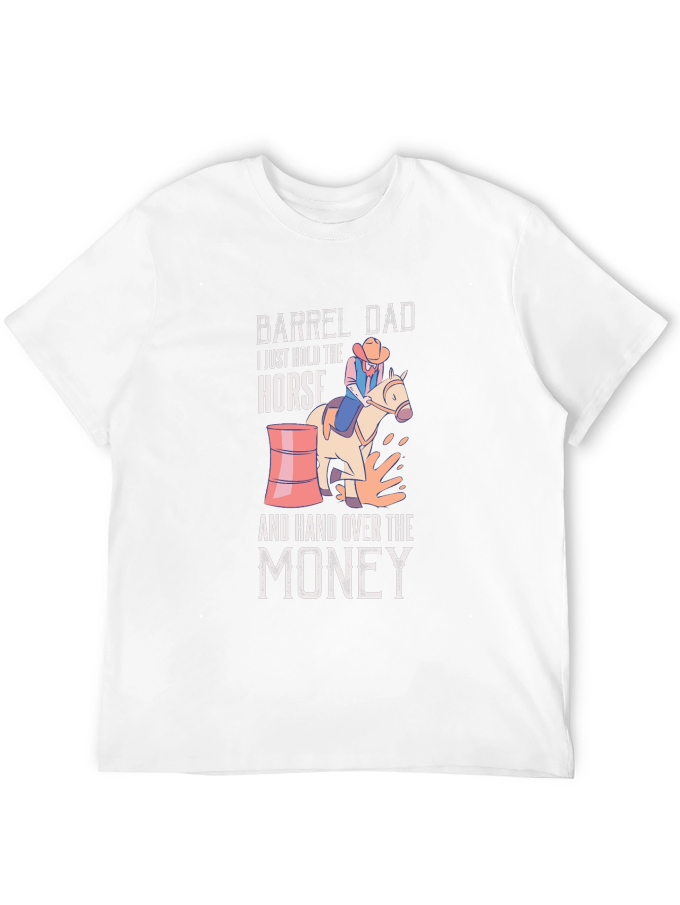Barrel Dad Horse T-Shirt