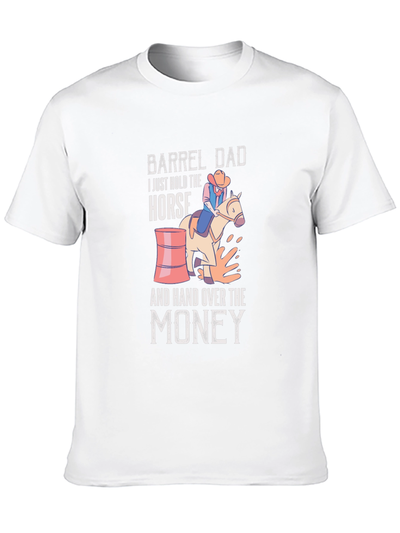 Barrel Dad Horse T-Shirt