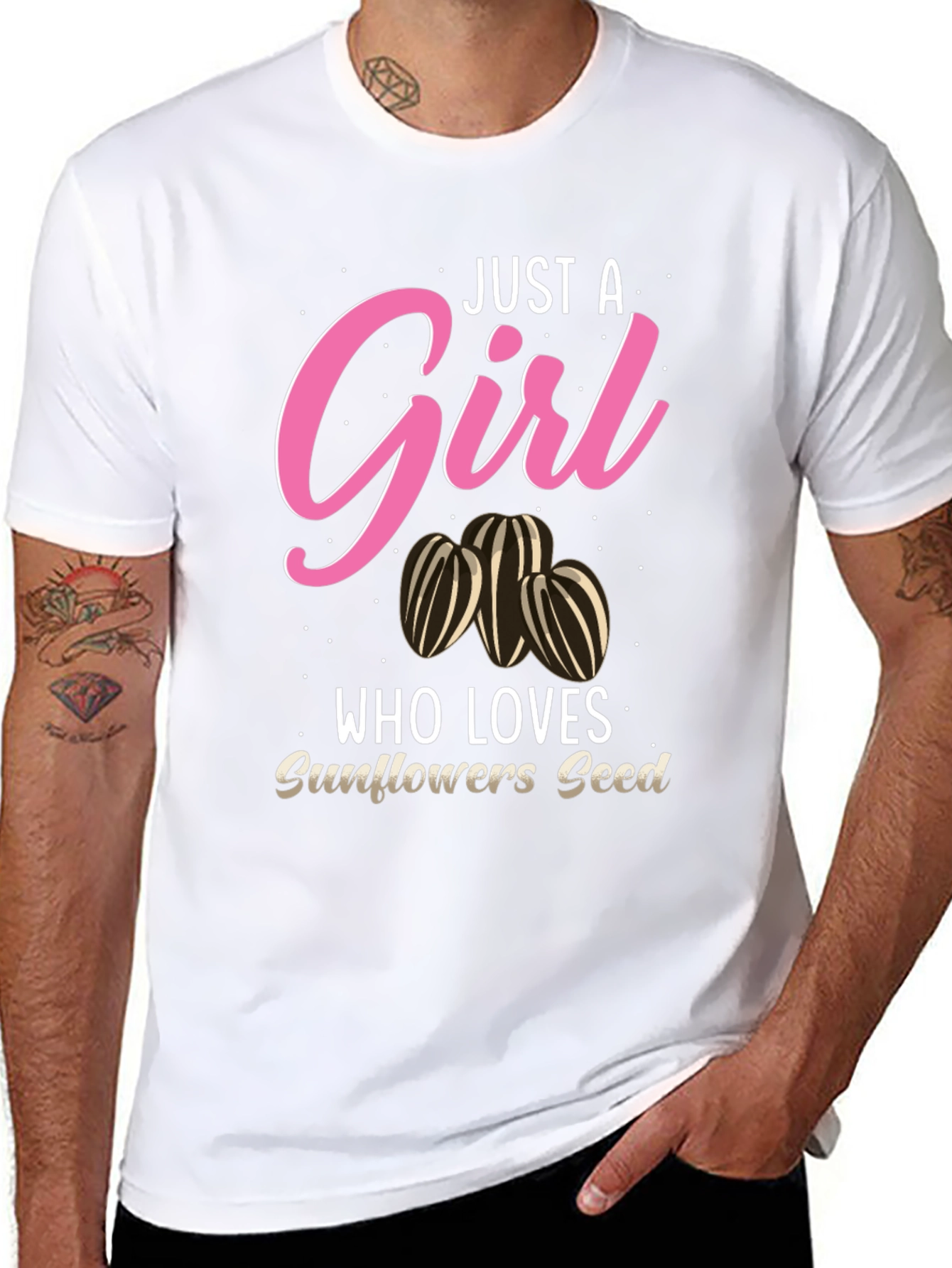 Just A Girl Who Loves Sunflower Seeds T-Shirt
