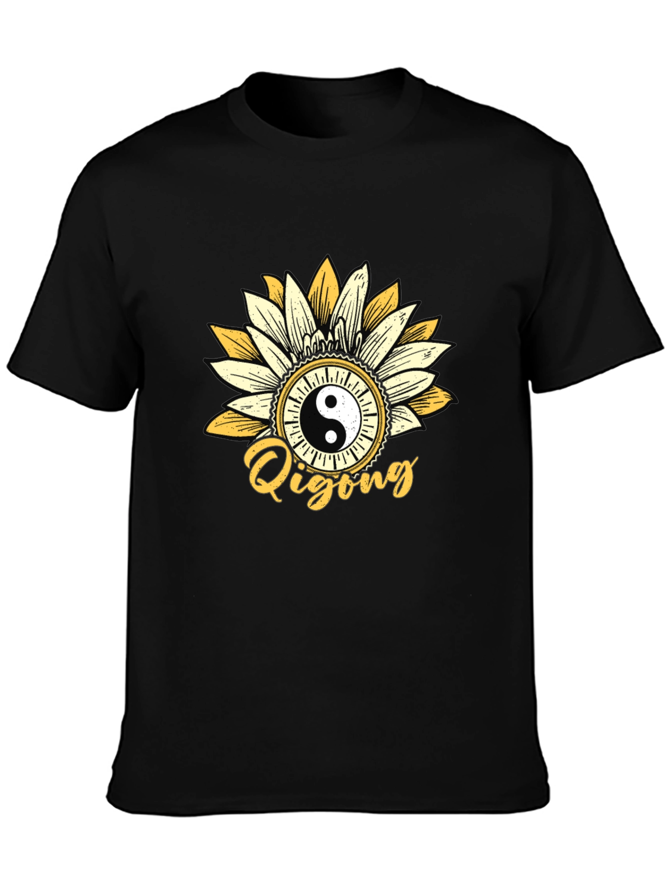 Yin Yang Qigong Sunflower Graphic Tee