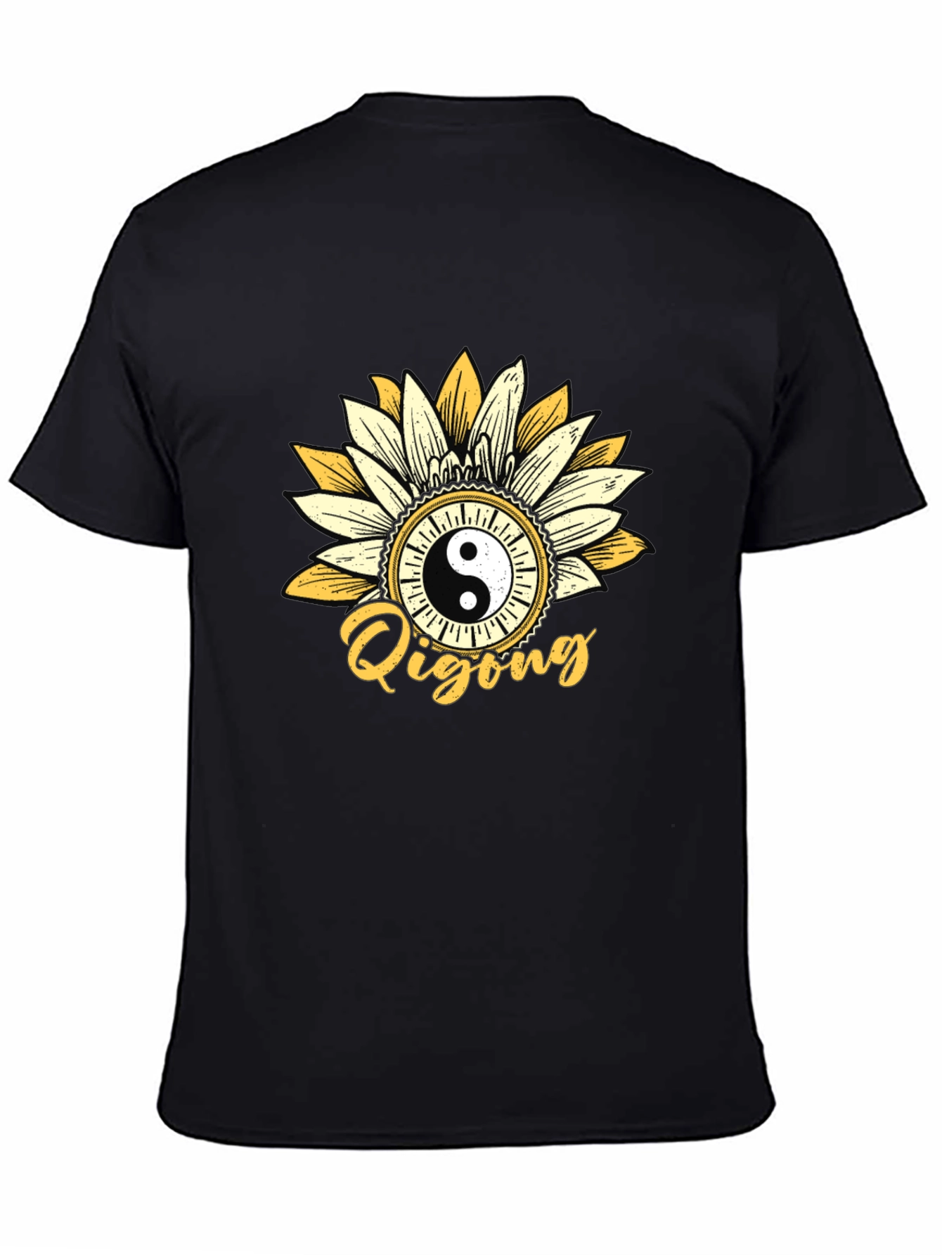 Yin Yang Qigong Sunflower Graphic Tee