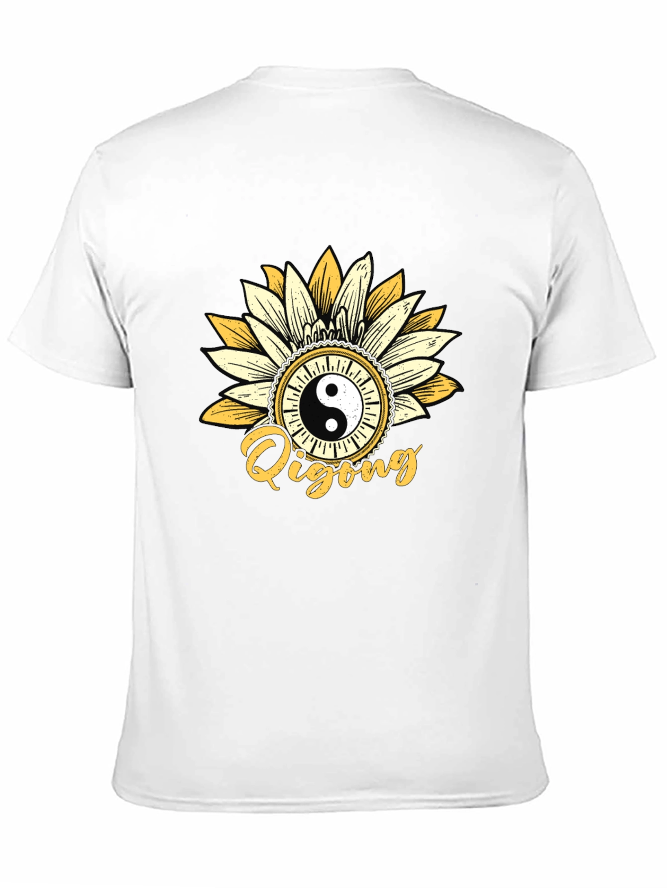 Yin Yang Qigong Sunflower Graphic Tee