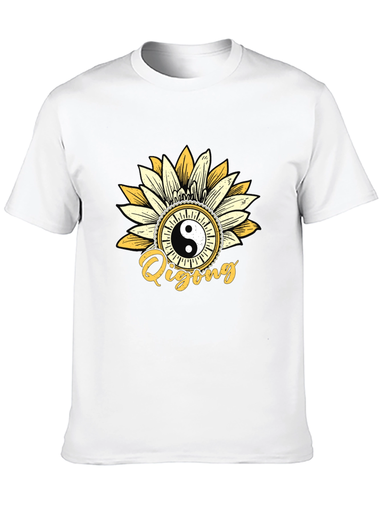 Yin Yang Qigong Sunflower Graphic Tee