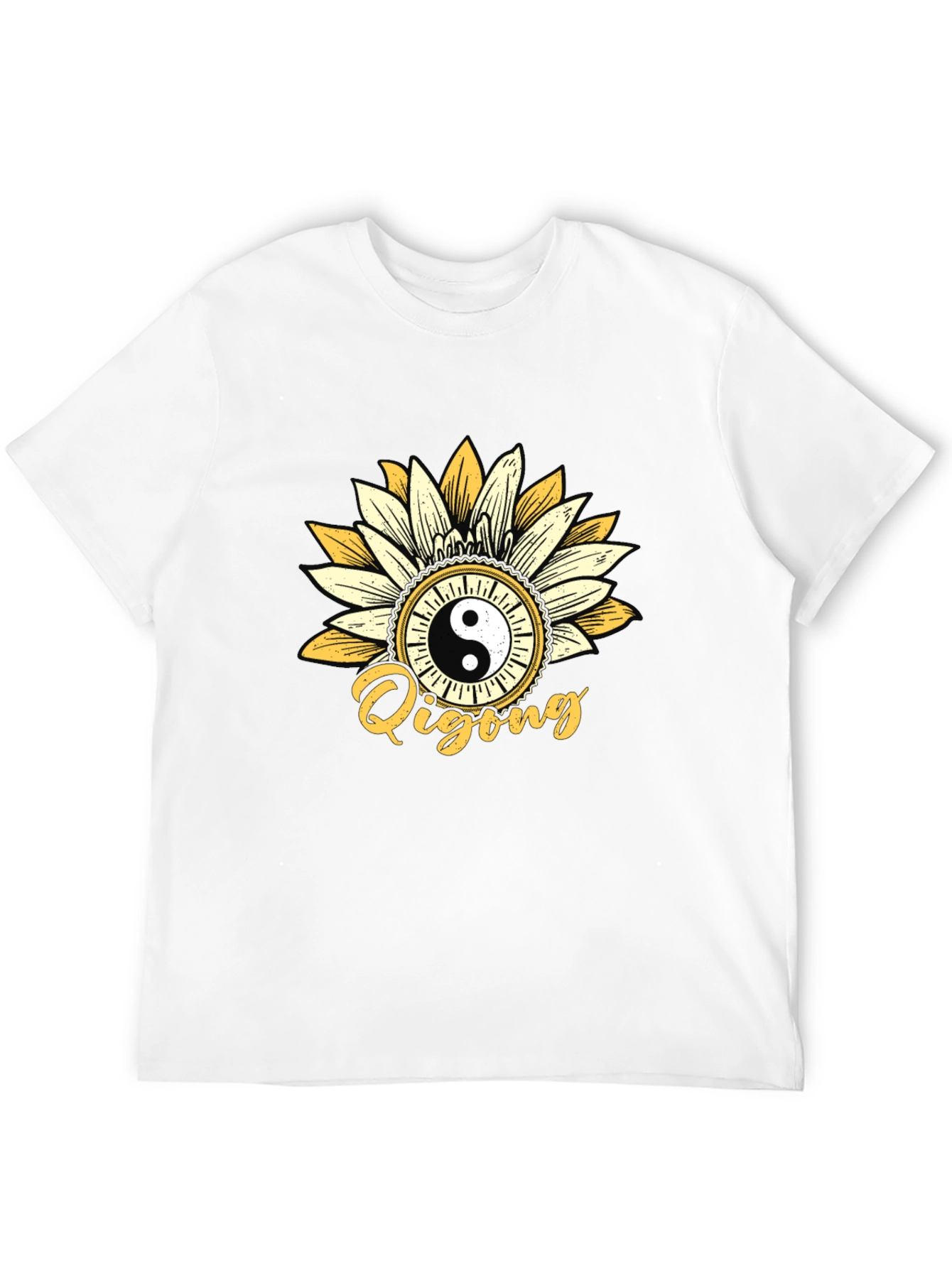 Yin Yang Qigong Sunflower Graphic Tee