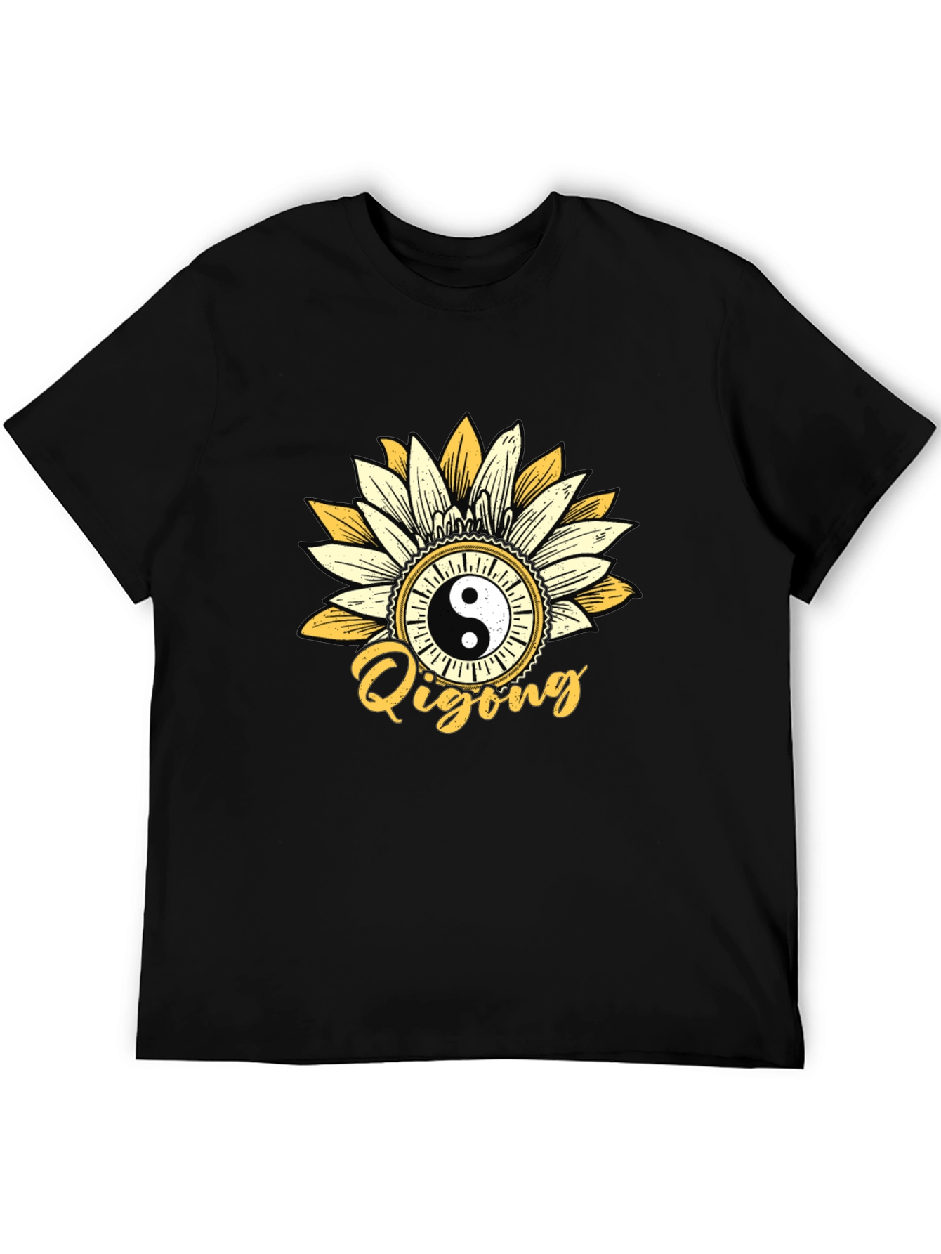 Yin Yang Qigong Sunflower Graphic Tee