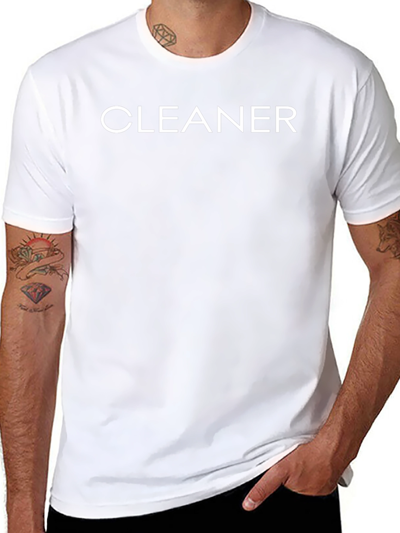 Cleaner Crew Black T-Shirt - Uniform Apparel