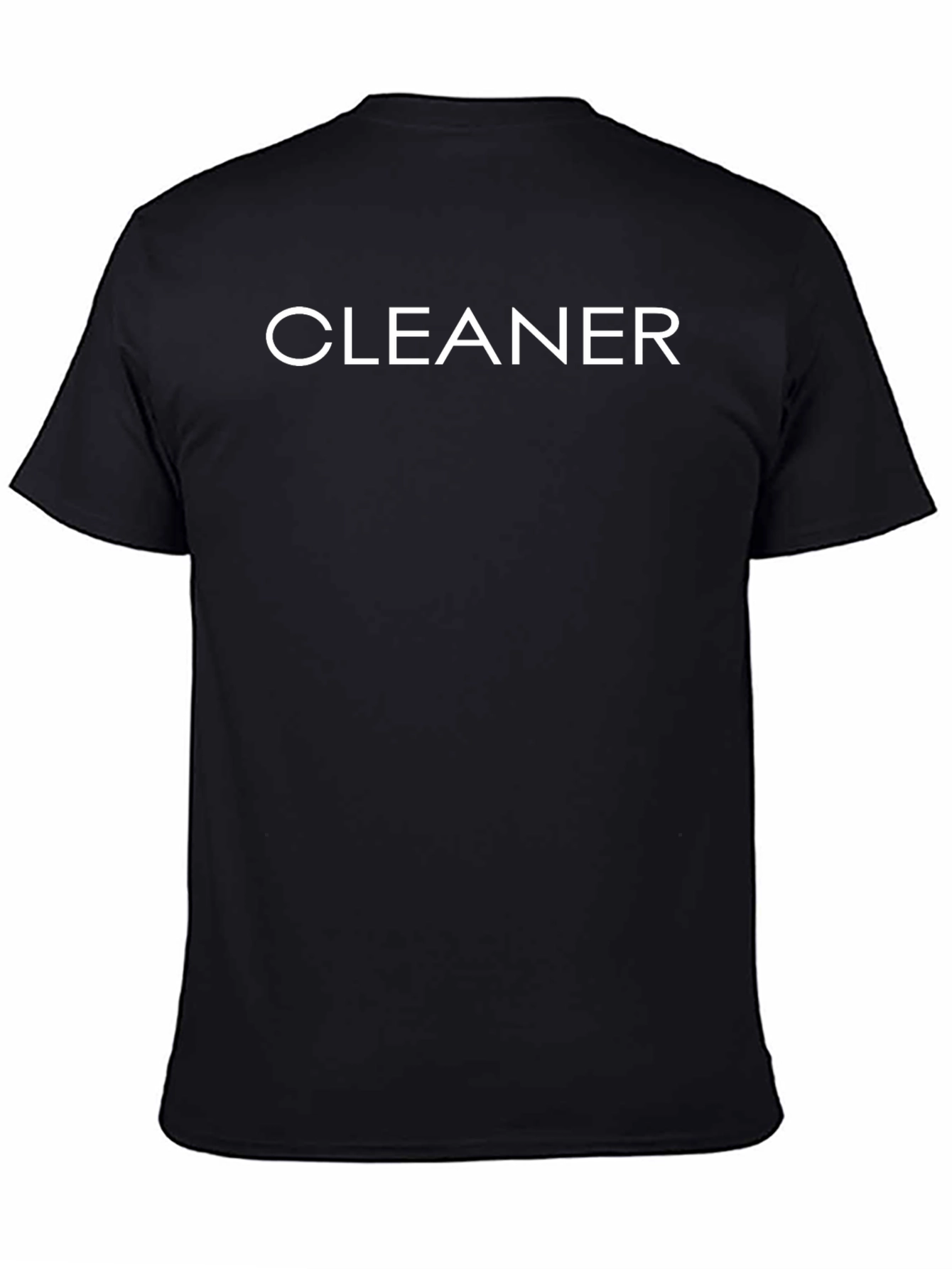 Cleaner Crew Black T-Shirt - Uniform Apparel
