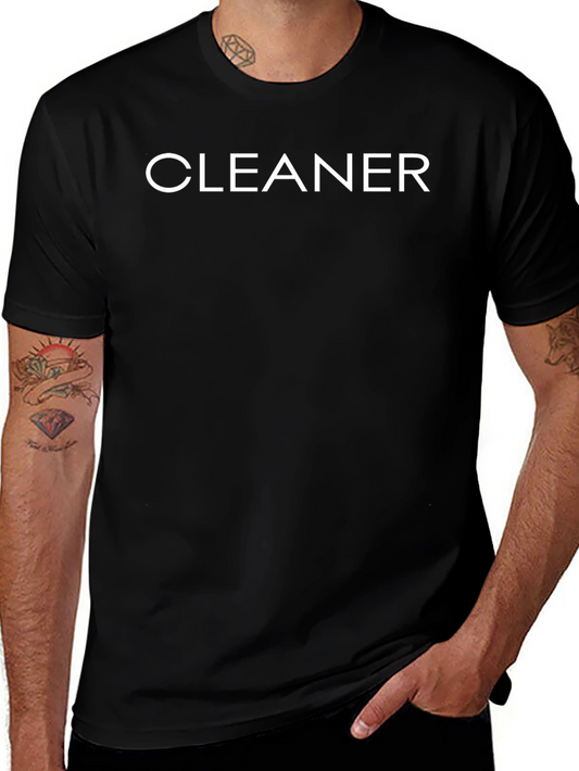 Cleaner Crew Black T-Shirt - Uniform Apparel