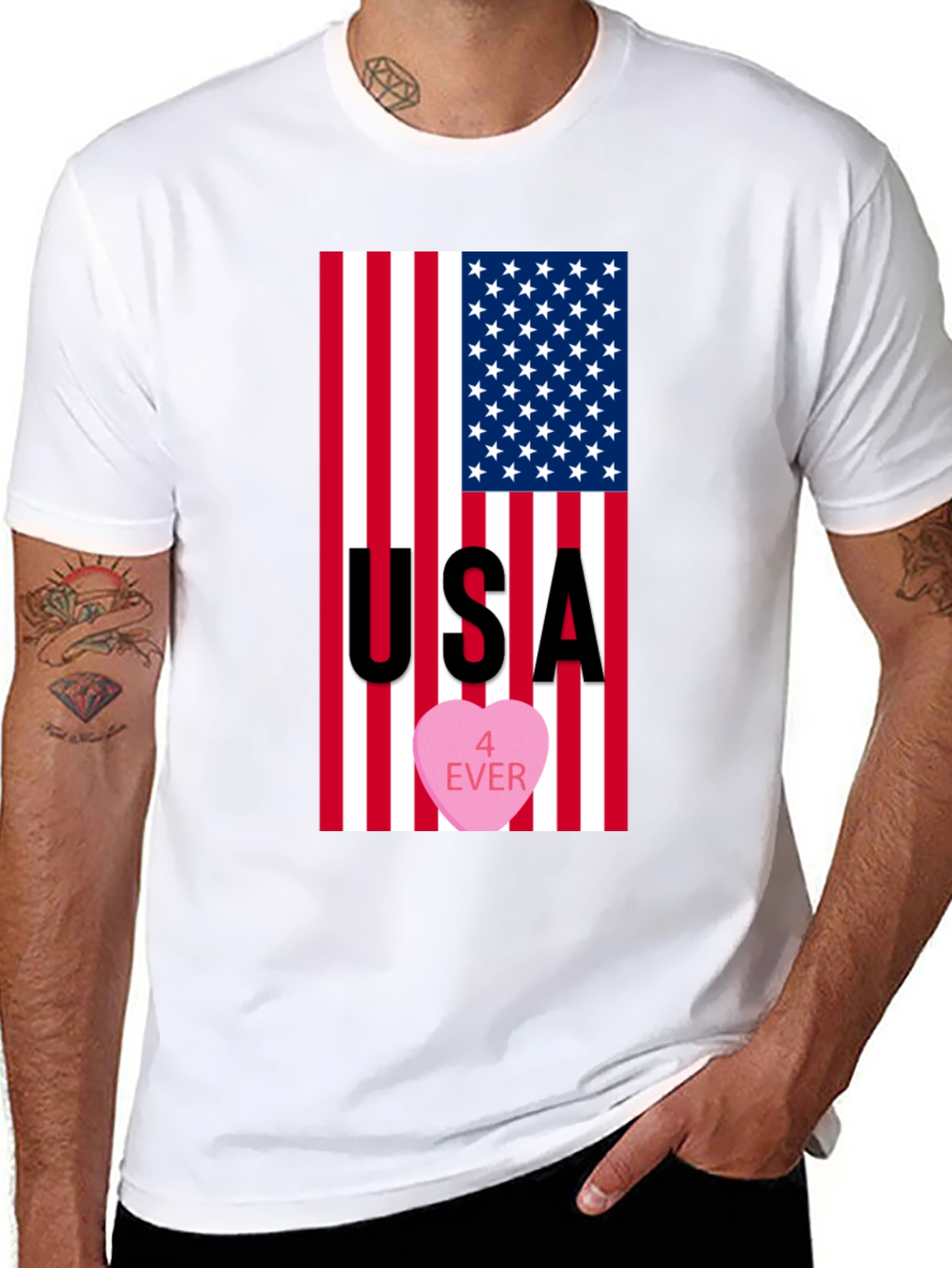 USA 4 Ever Patriotic T-Shirt