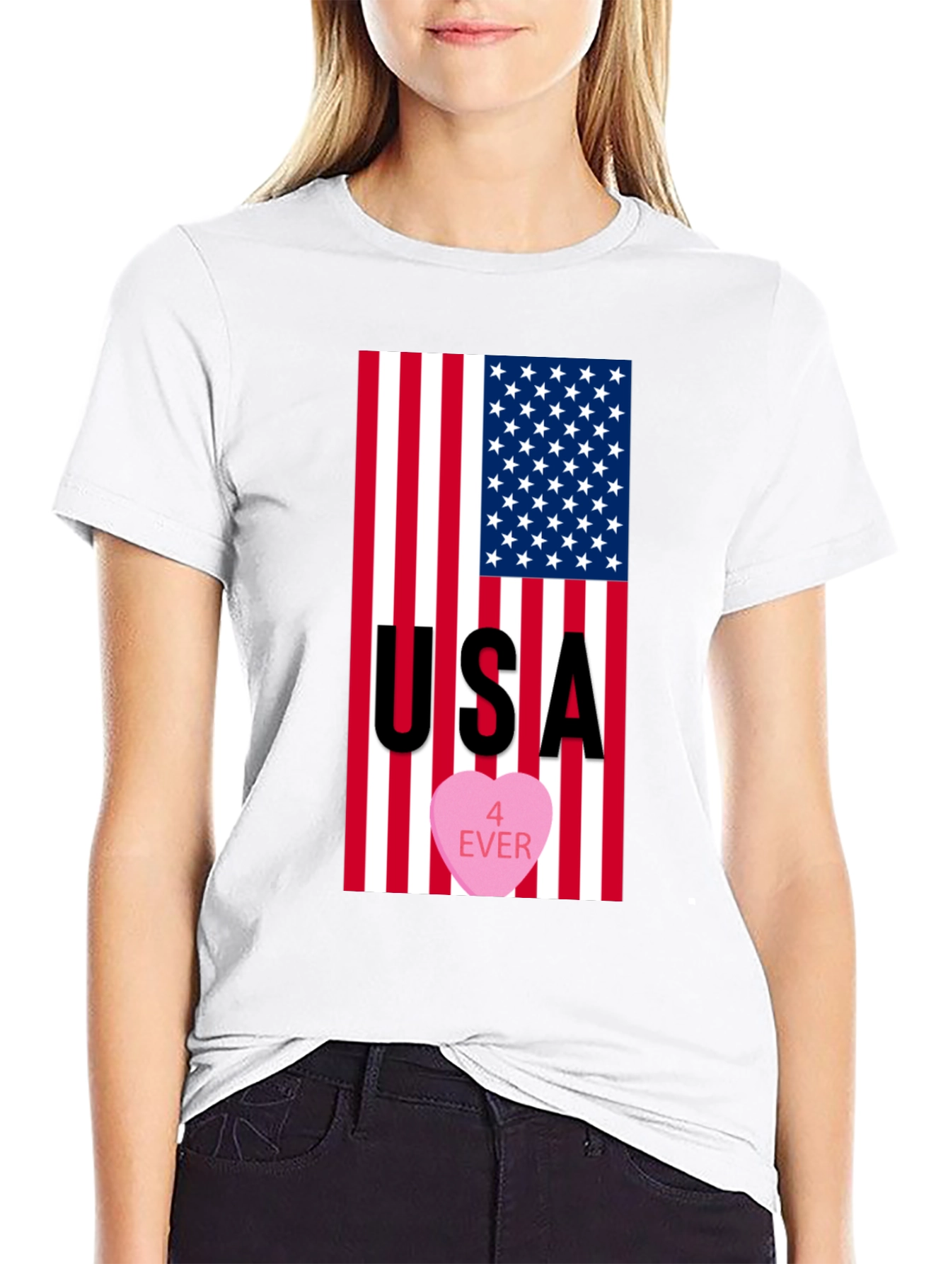 USA 4 Ever Patriotic T-Shirt