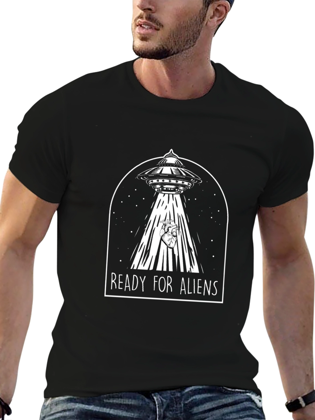 Ready for Aliens UFO Graphic T-Shirt