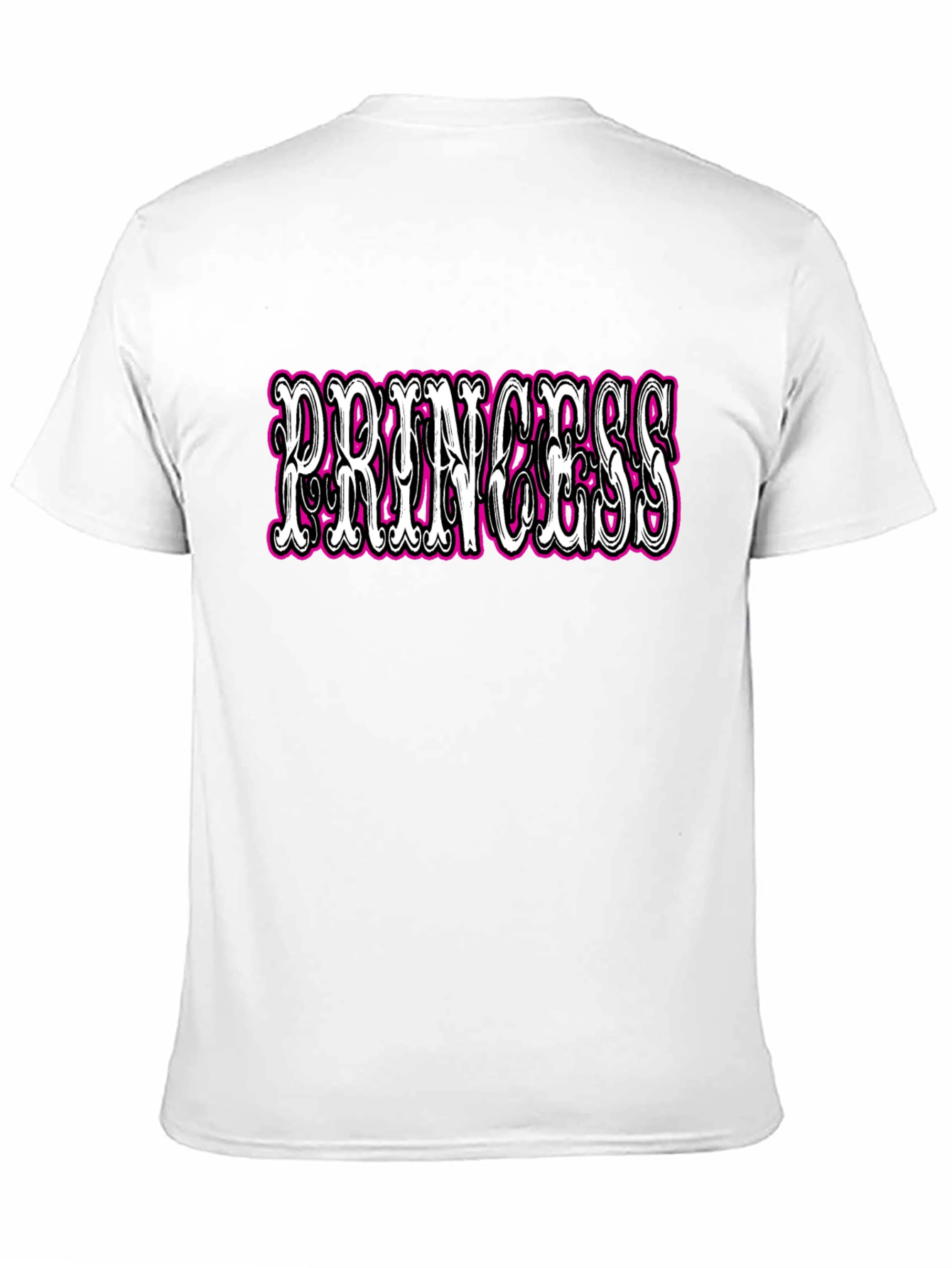 Princess Graphic Tee - Black Cotton T-Shirt