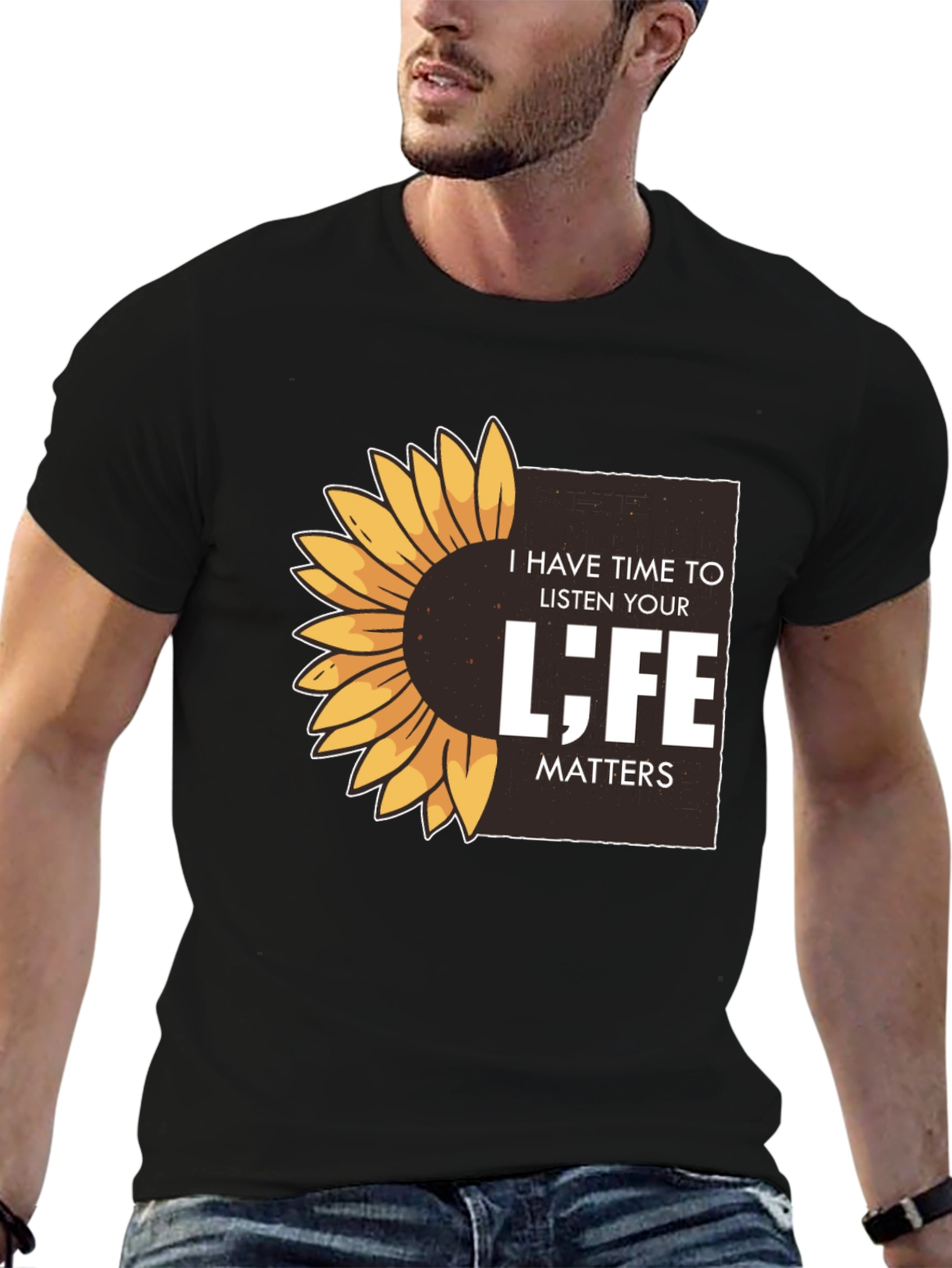 Sunflower Life Matters Graphic T-Shirt