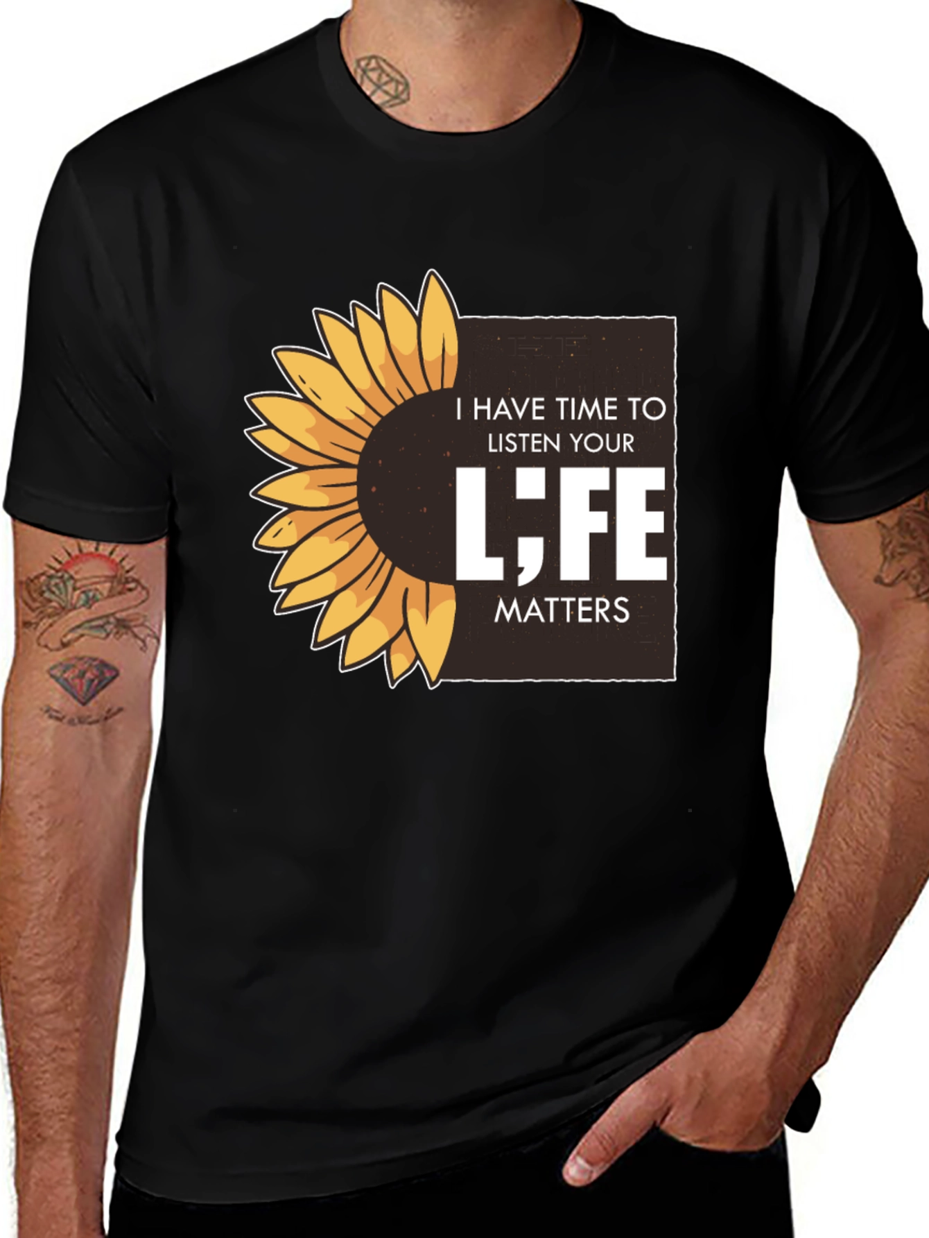 Sunflower Life Matters Graphic T-Shirt