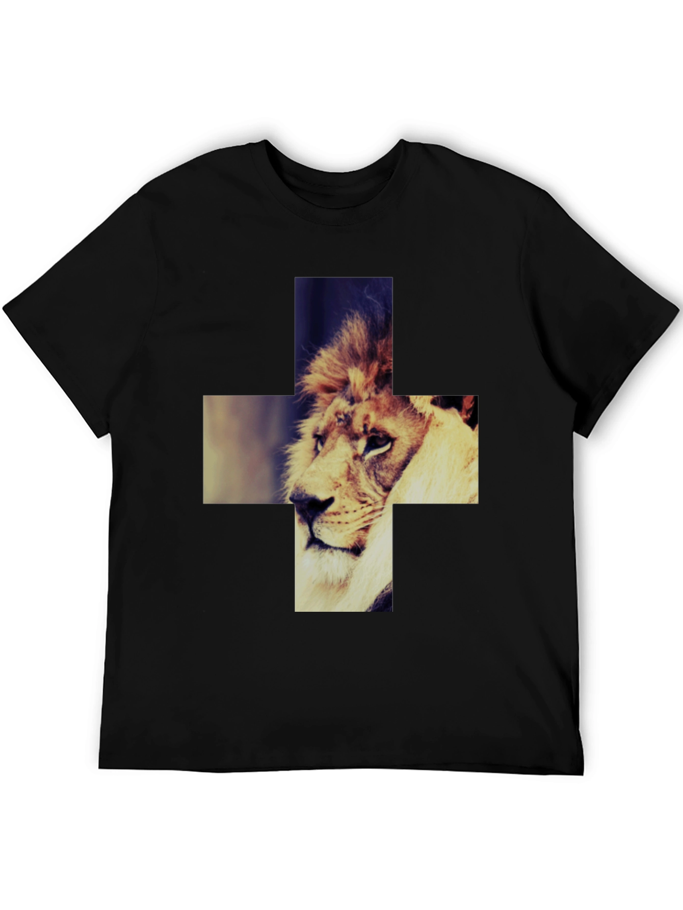 Lion Cross Graphic Tee - Cool & Stylish
