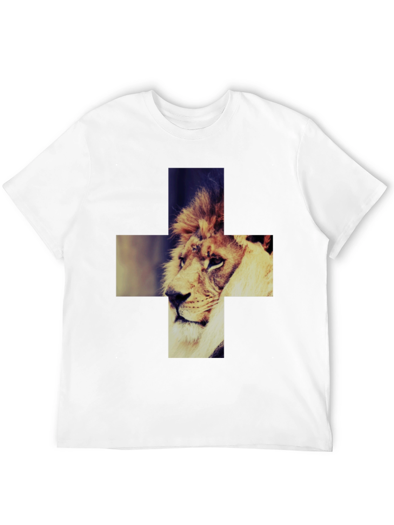 Lion Cross Graphic Tee - Cool & Stylish
