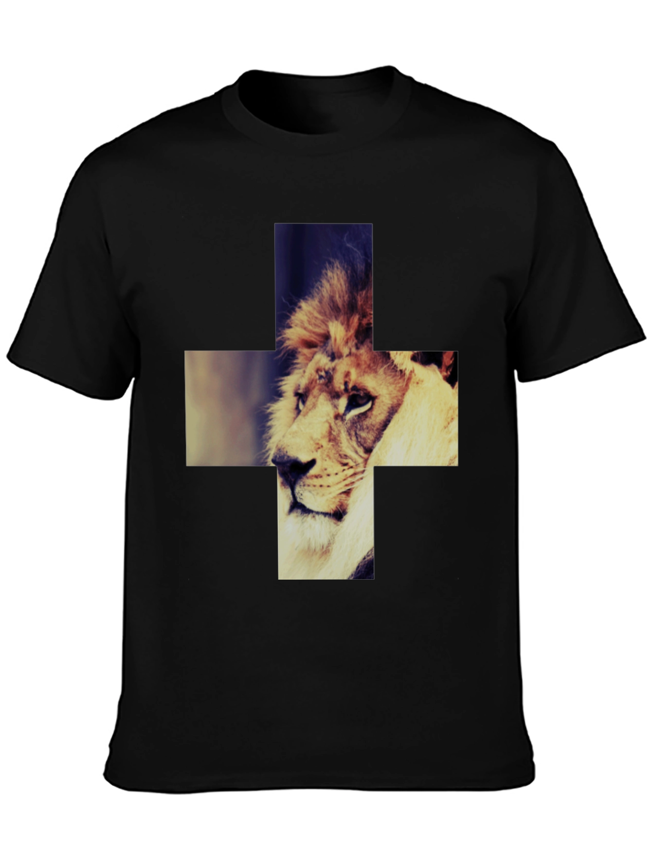 Lion Cross Graphic Tee - Cool & Stylish
