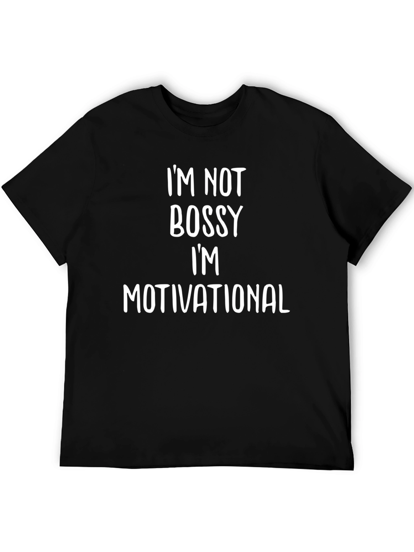 Motivational Graphic Tee - Black